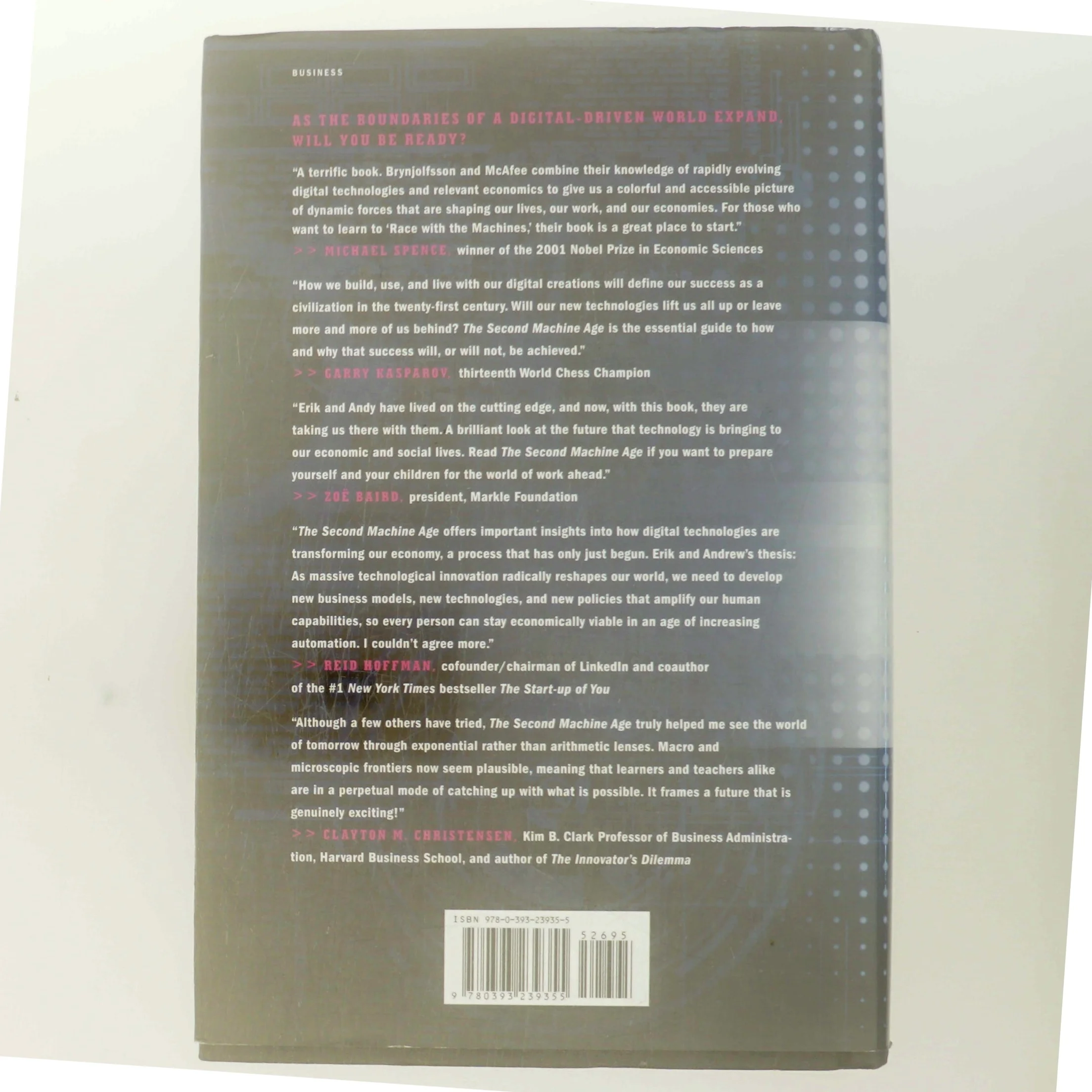 The second machine age : work, progress, and prosperity in a time of brilliant technologies af Erik Brynjolfsson (Bog)