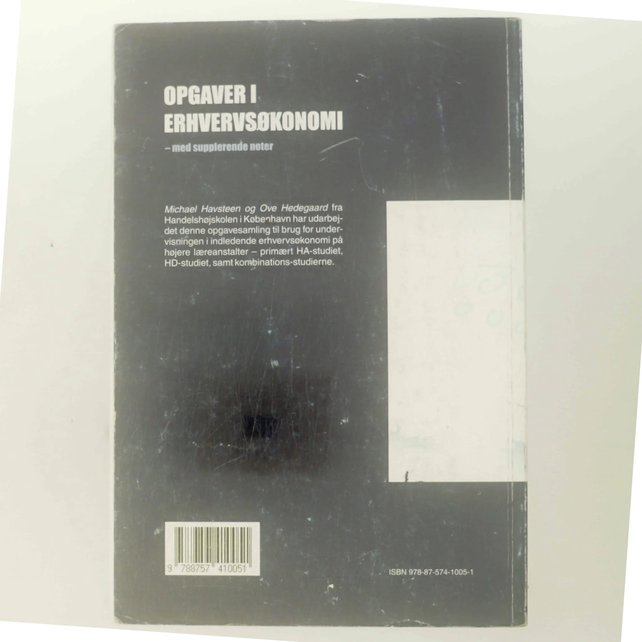 Opgaver i erhvervsøkonomi - med supplerende noter (Bog)