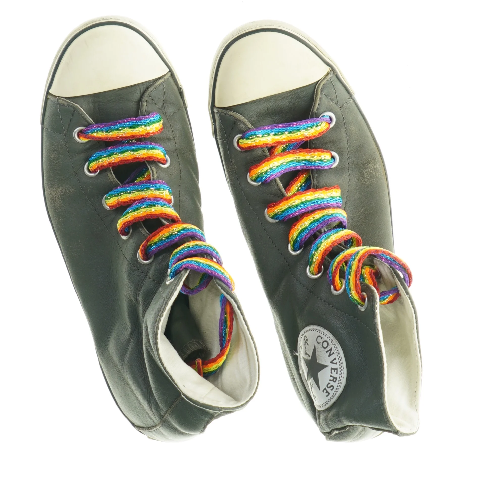 Converse sneakers med regnbuefarvede snørebånd fra Converse (str. 5,5)