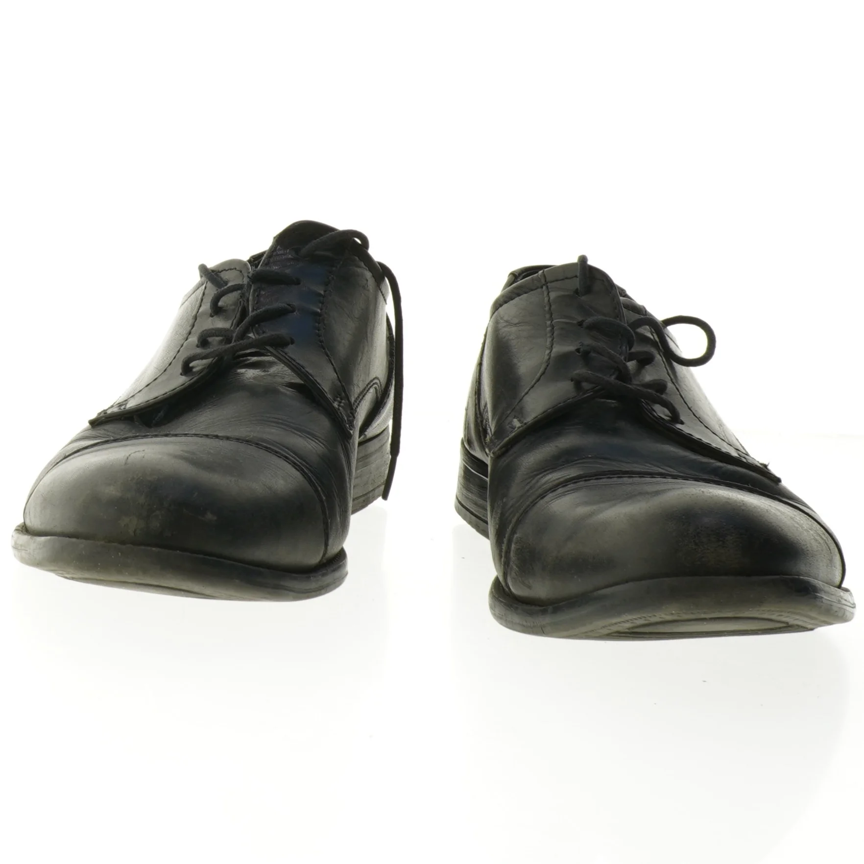 Sorte herresko i læder (str. 41)