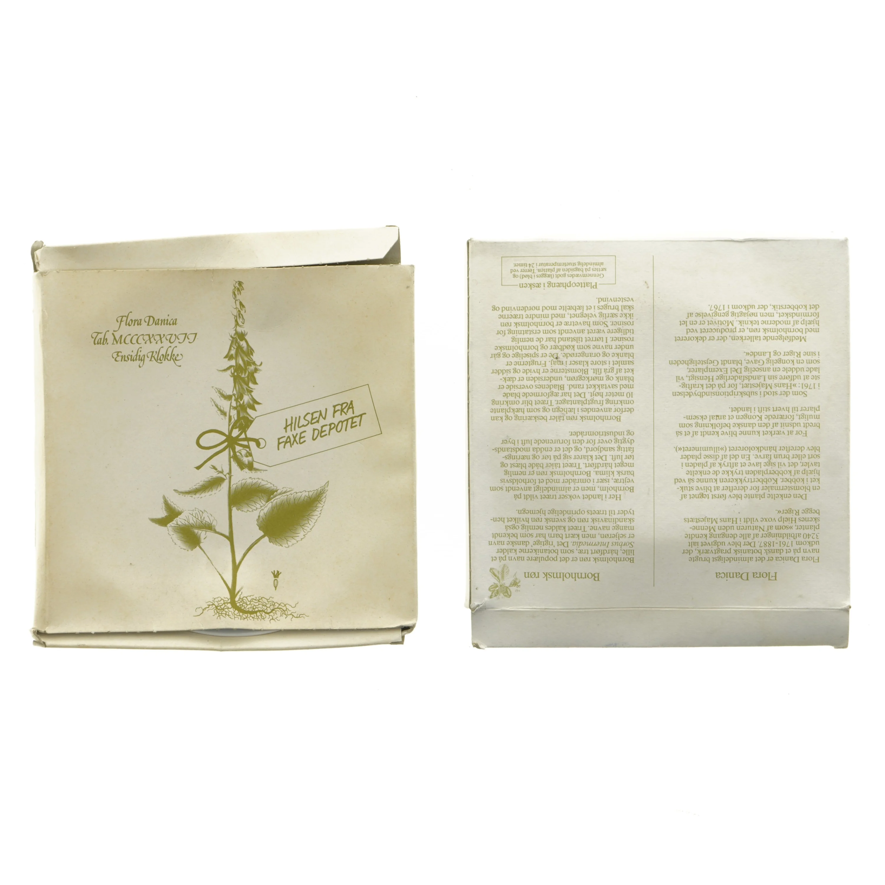 Flora Danica tallerkener fra Faxe depotet (str. Ø 20 cm)