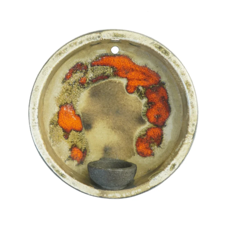 Lævemose lysestage/ røgelsesbrænder (str. 23 x 8 cm)