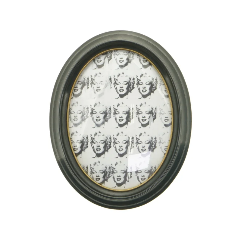 Oval ramme med Marylyn Monroe (str. 24 x 19 cm)