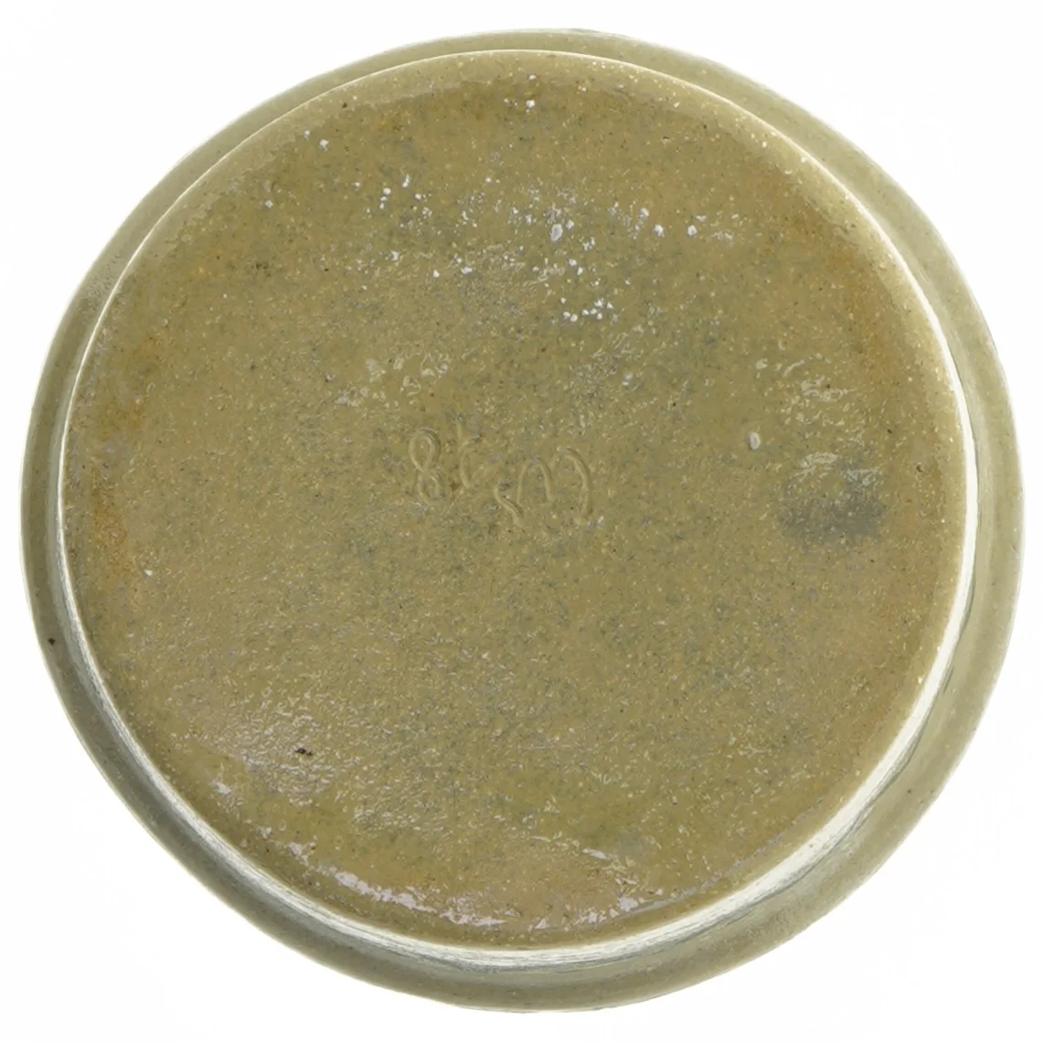 Keramikskål med blå dekoration (str. 16 x 7 cm)