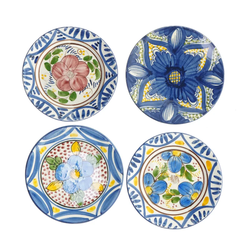 Håndmalede keramiktallerkener (str. Ø 18 cm)