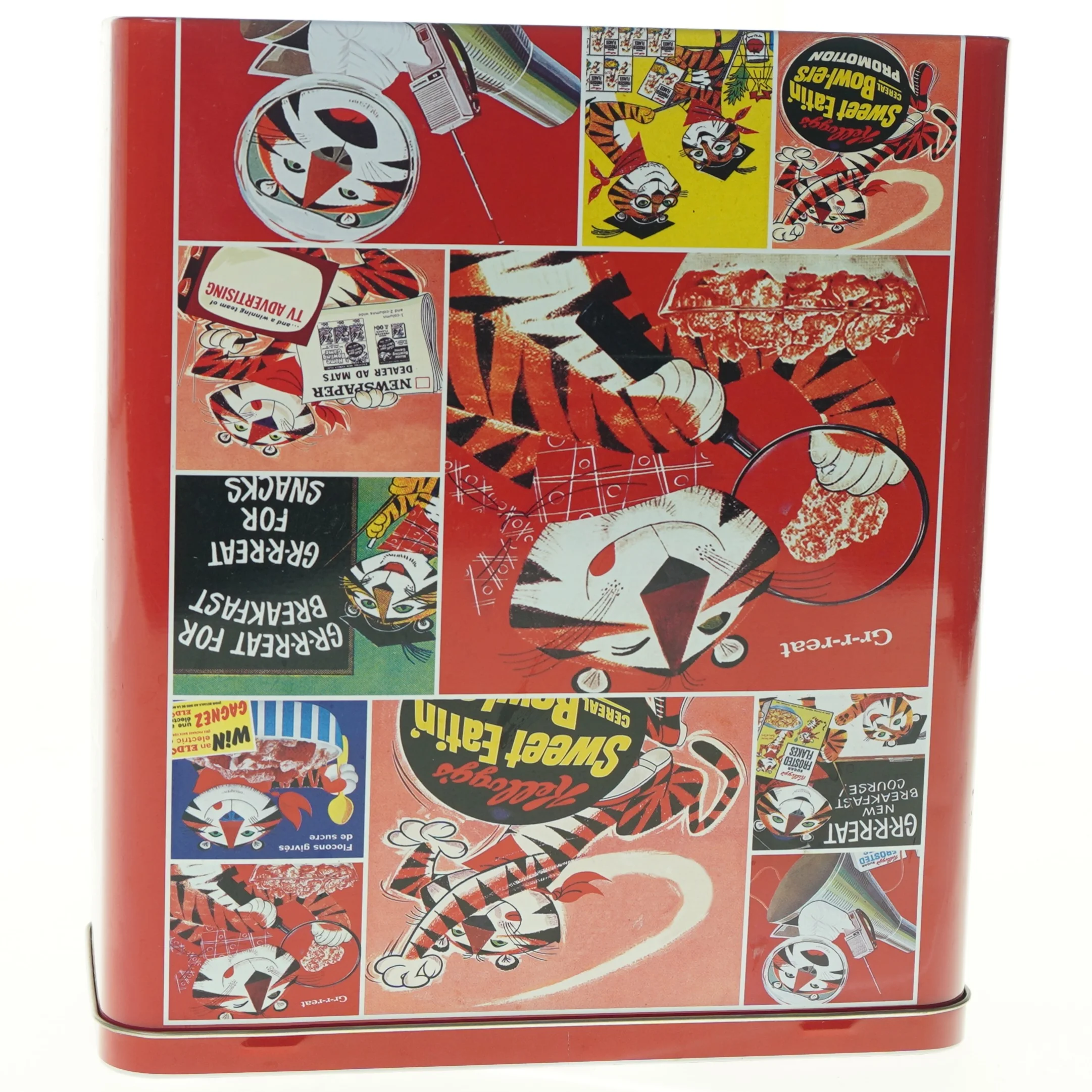 Metal kagedåse med retro design (str. 26,5 x 22 x 10 cm)