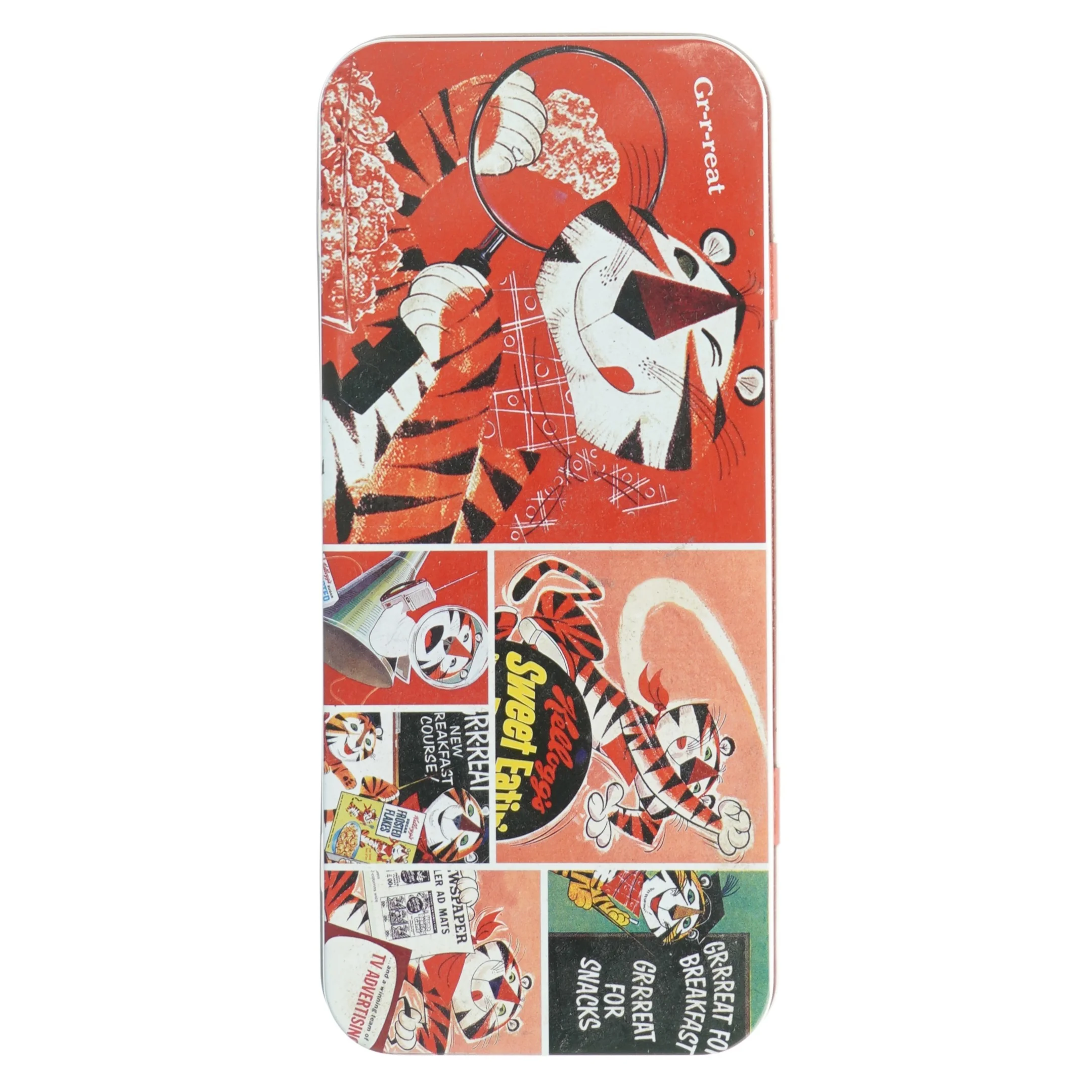 Metal kagedåse med retro design (str. 26,5 x 22 x 10 cm)