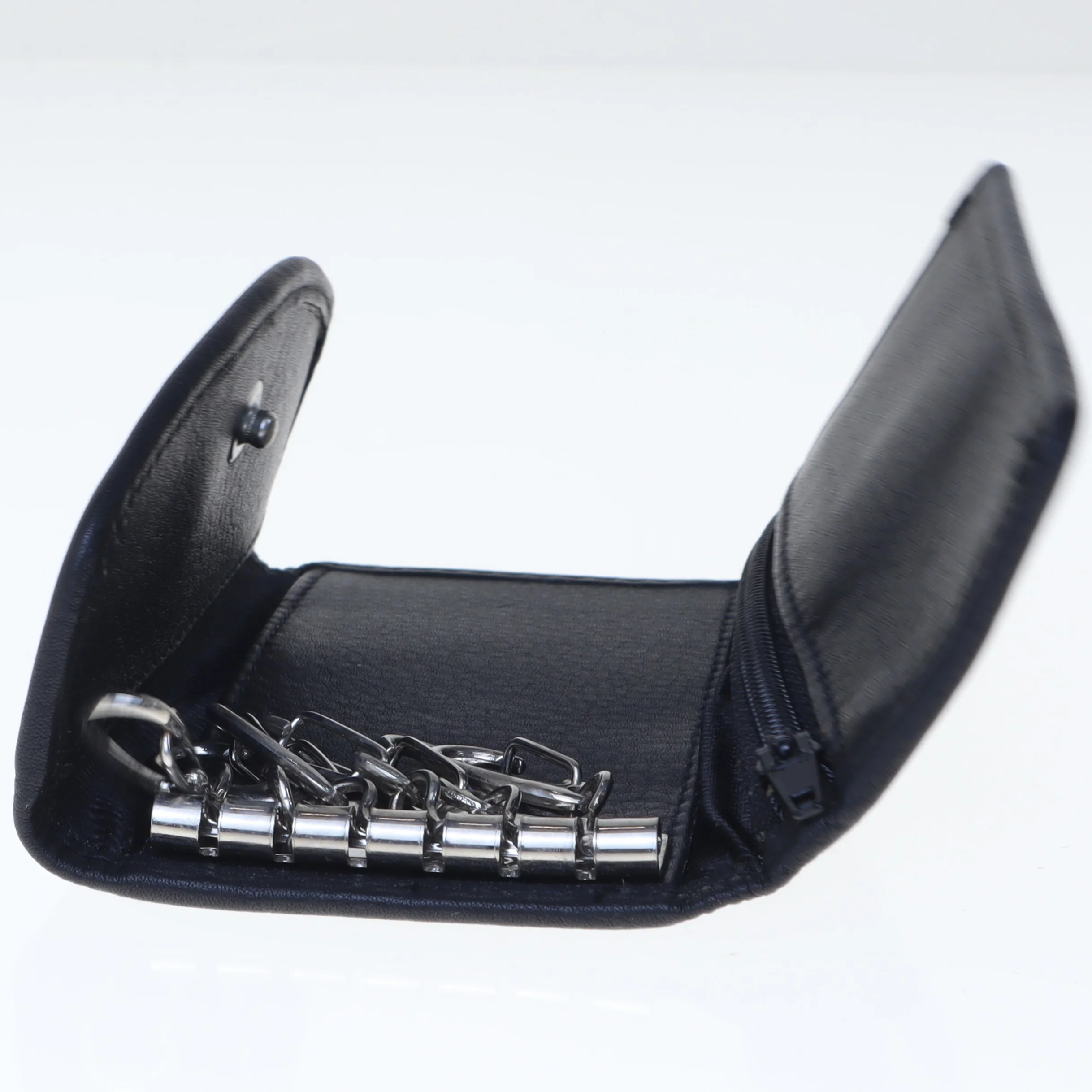 Nøgletaske med lynlås (str. 11x6 cm)