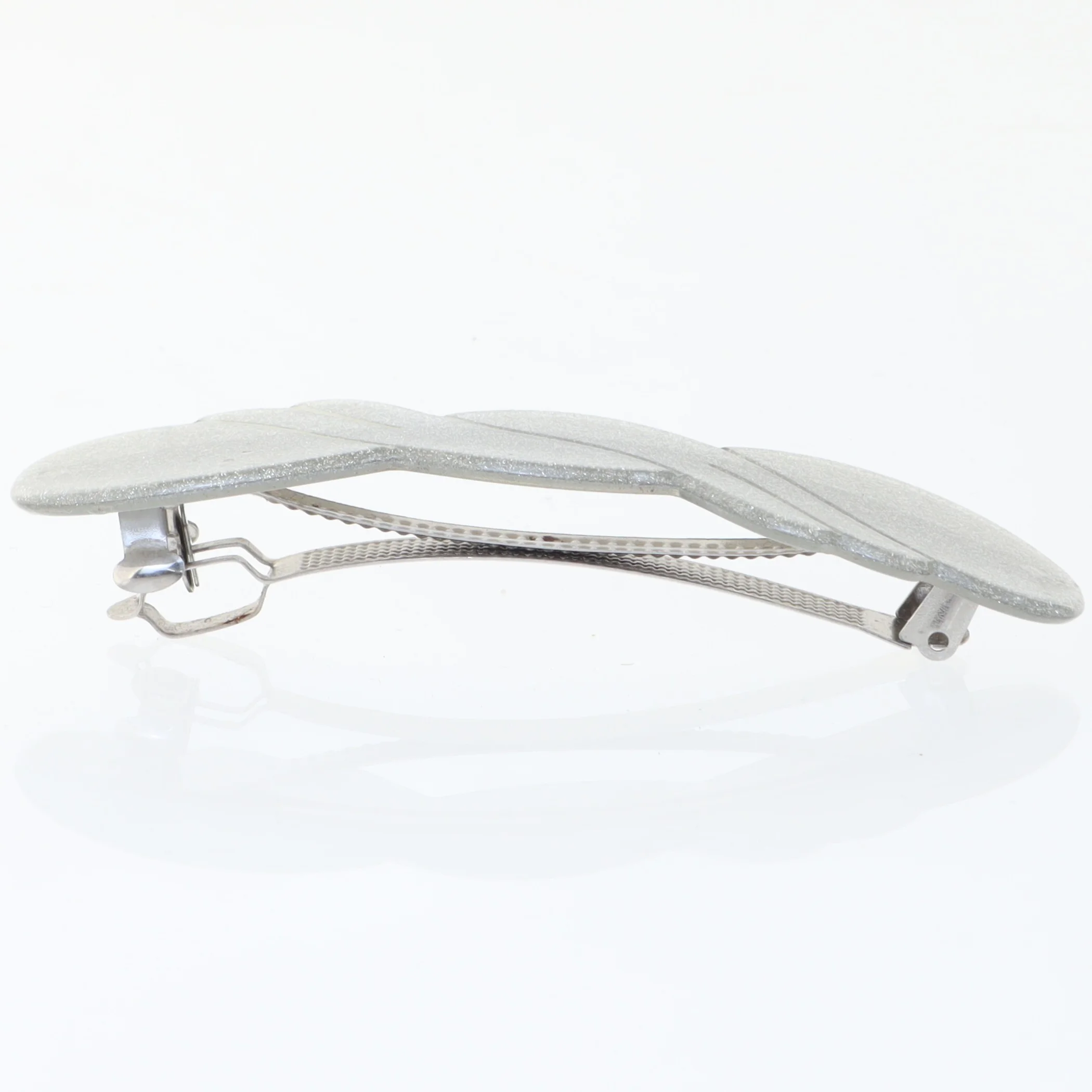 Hårklips i sølvfarve (str. 10,5 cm)