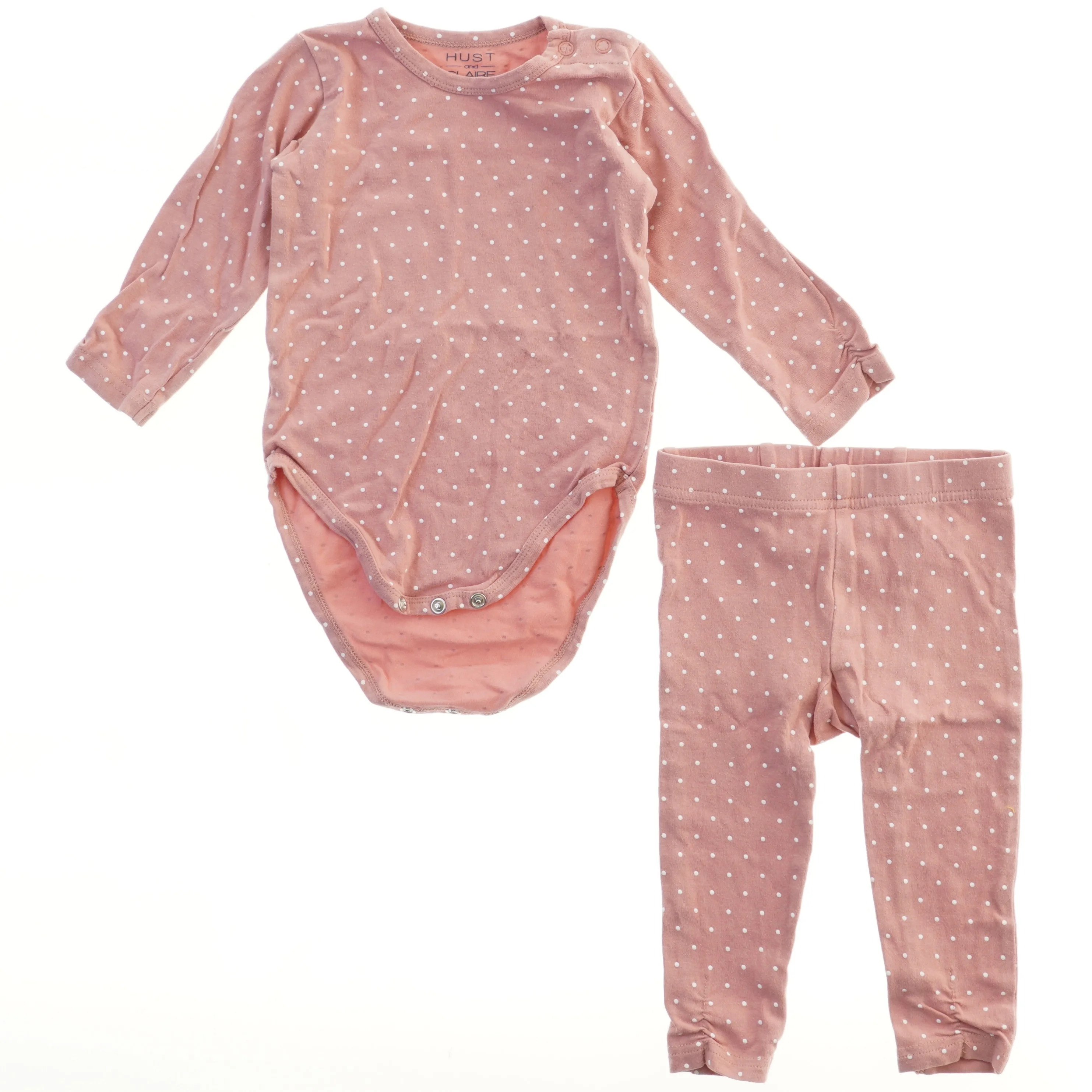 Prikket bodystocking og leggings sæt fra Hust & Claire (str. 74)