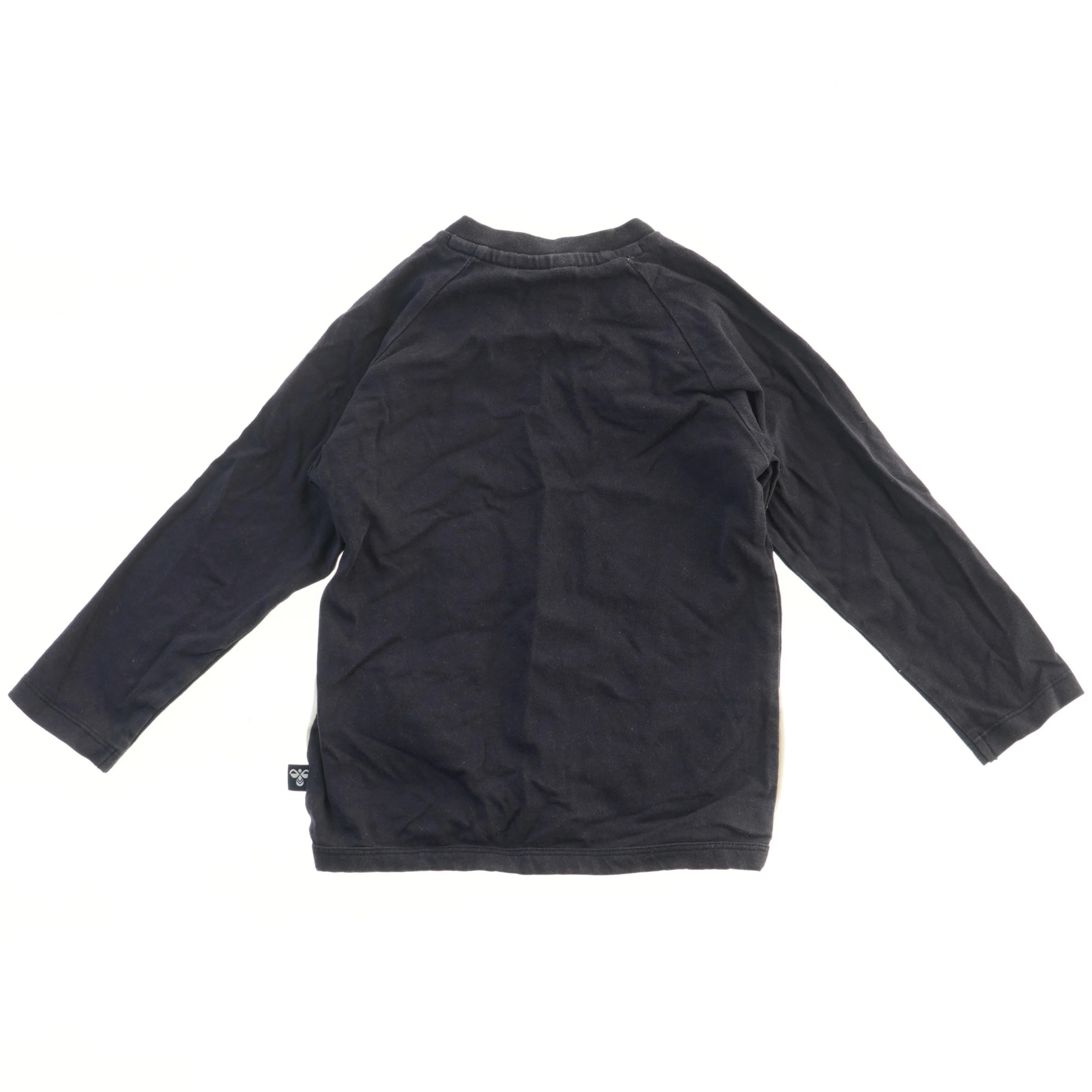 Langærmet bluse med logo fra Hummel (str. 86)