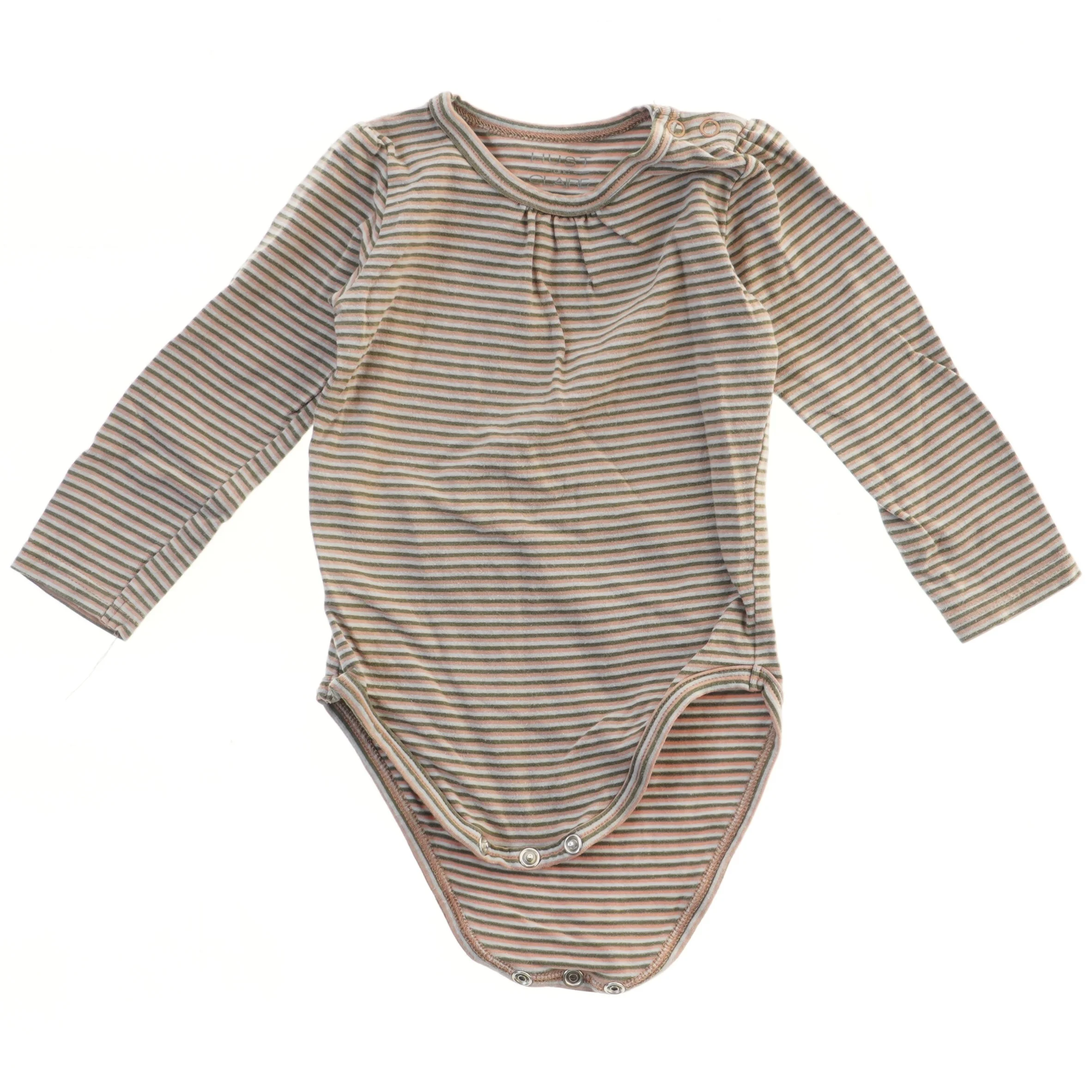 Langærmet bodystocking med striber fra Hust & Claire (str. 74)