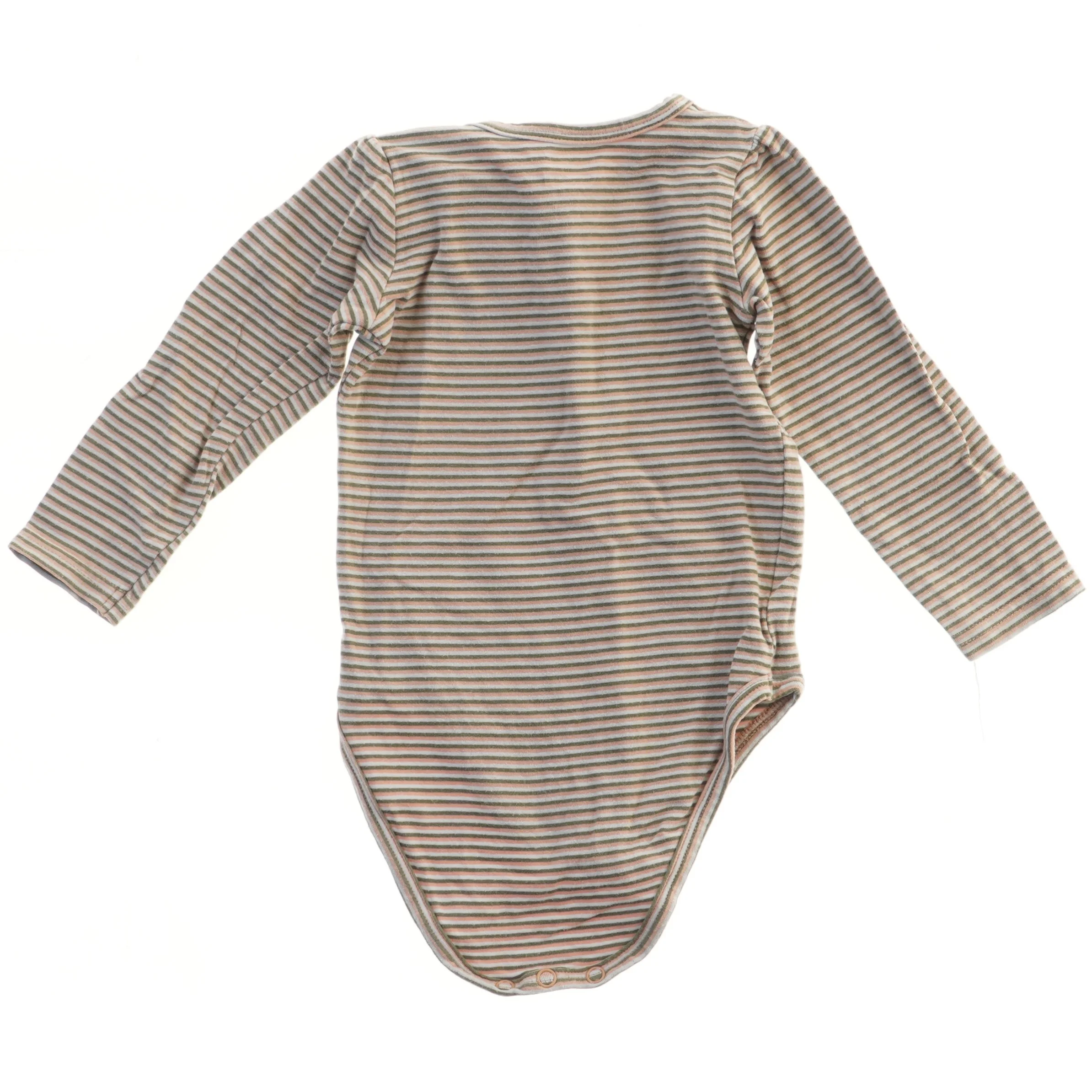 Langærmet bodystocking med striber fra Hust & Claire (str. 74)