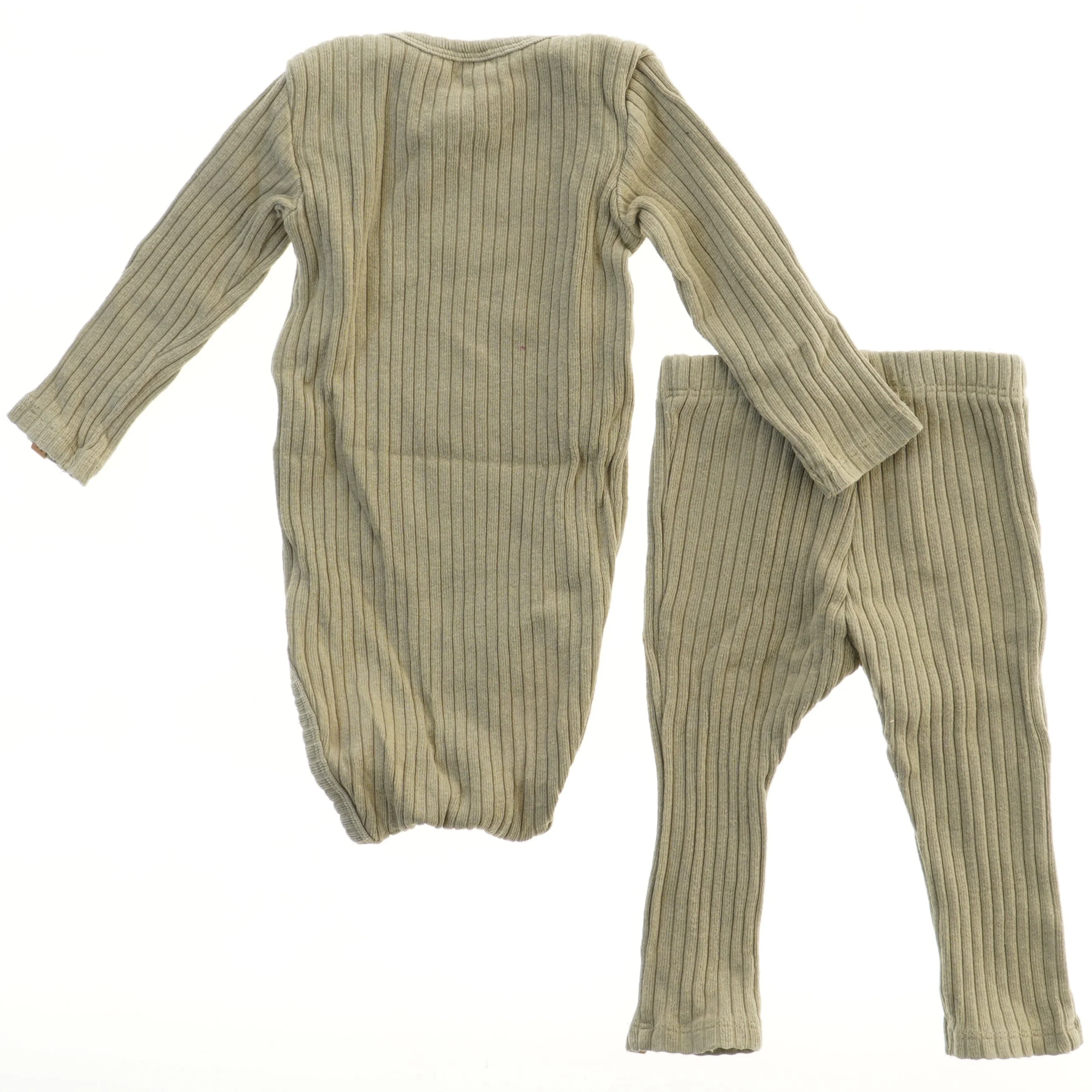 Ribbet Sæt med Bodystocking og Bukser fra Lil atelier (str. 68)