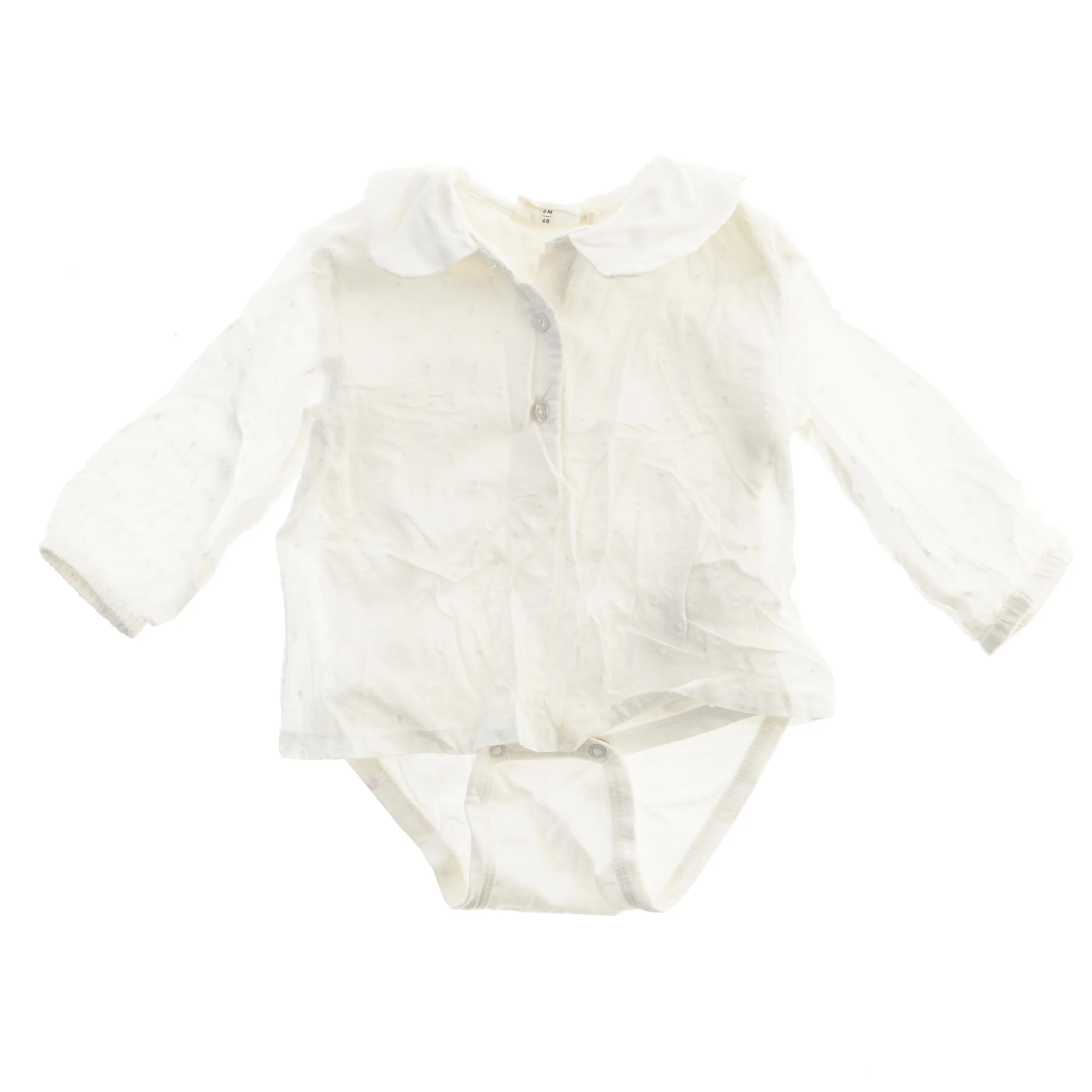 Hvid bodystocking med krave fra Minymo (str. 68)