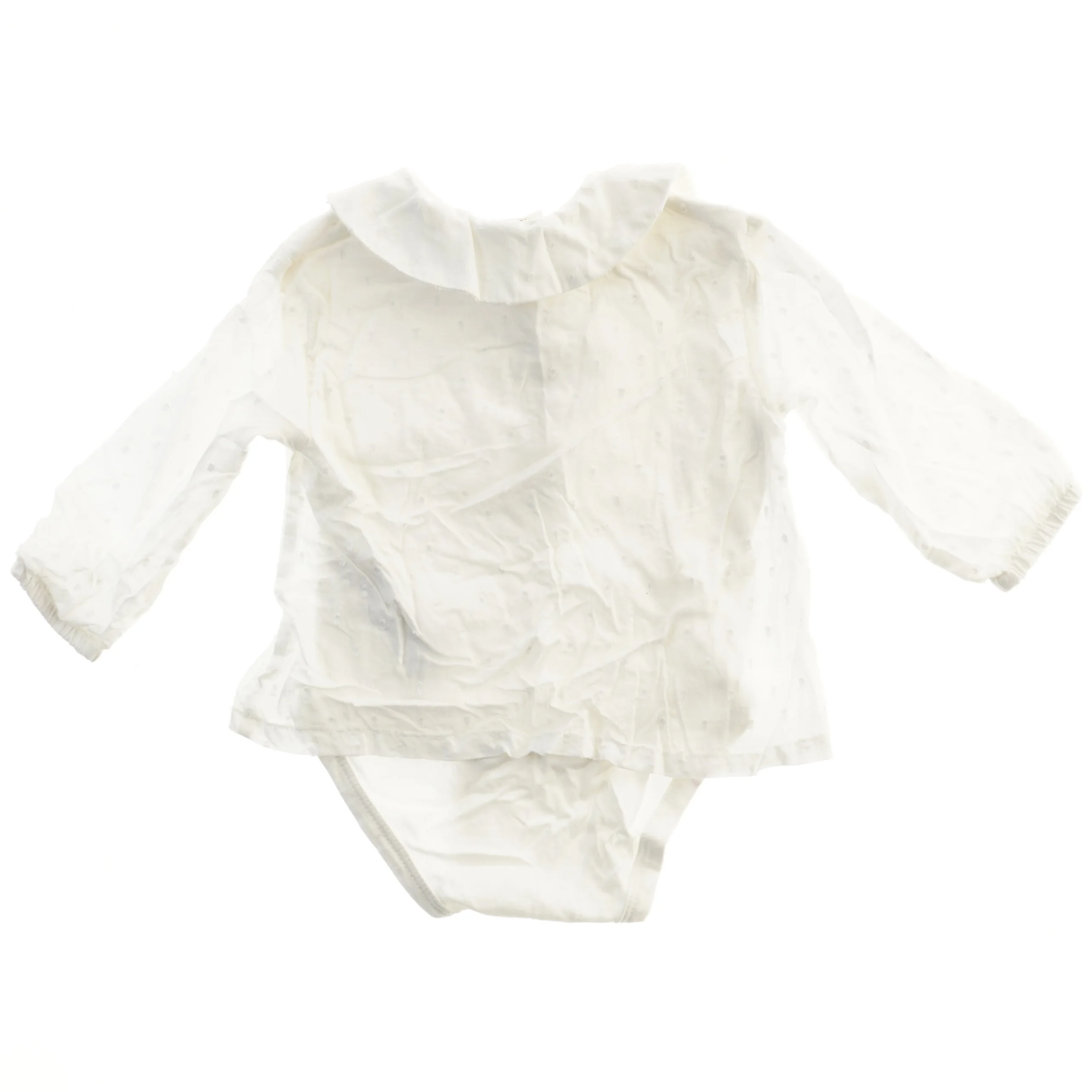 Hvid bodystocking med krave fra Minymo (str. 68)