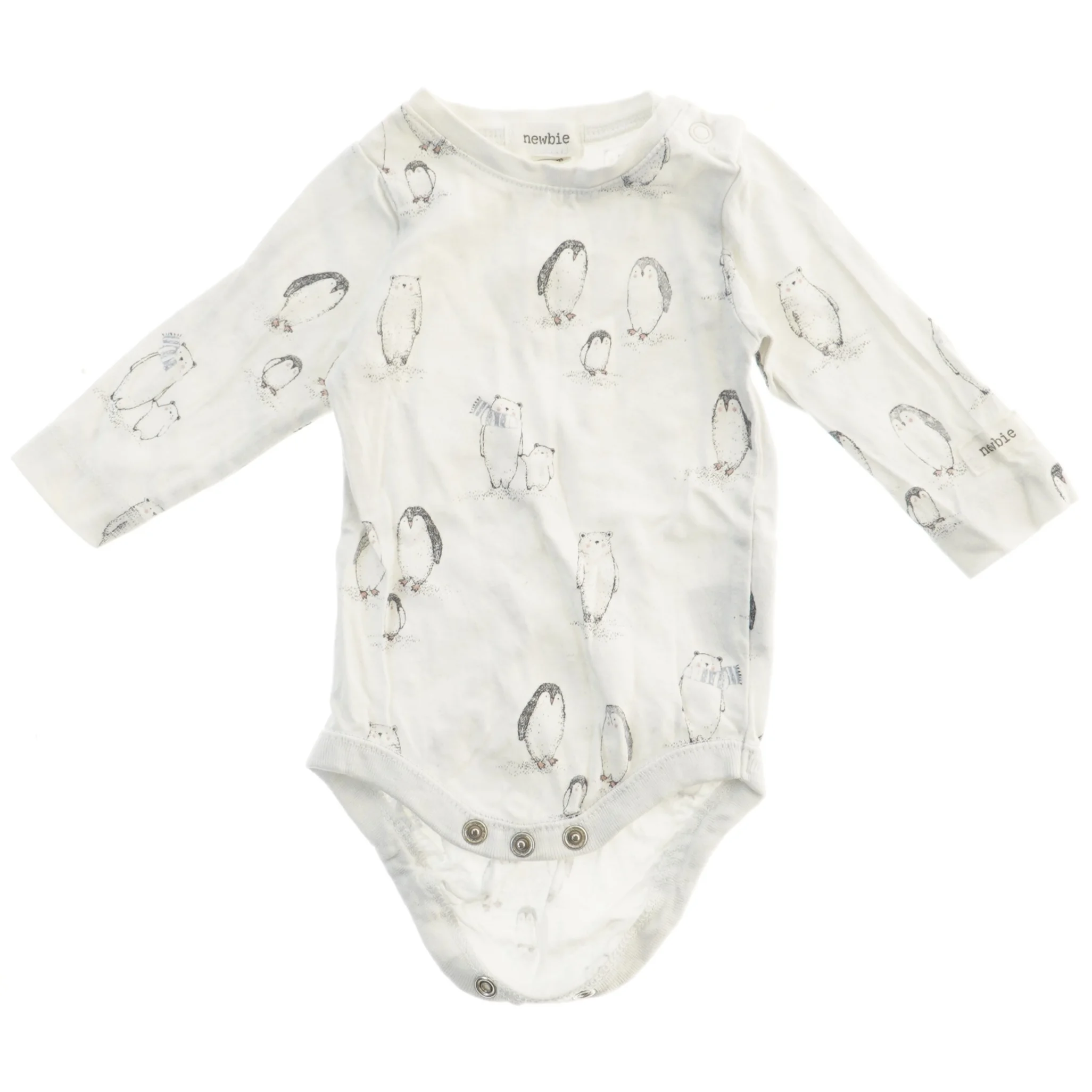 Bodystocking med pingvinmønster fra Newbie (str. 56)