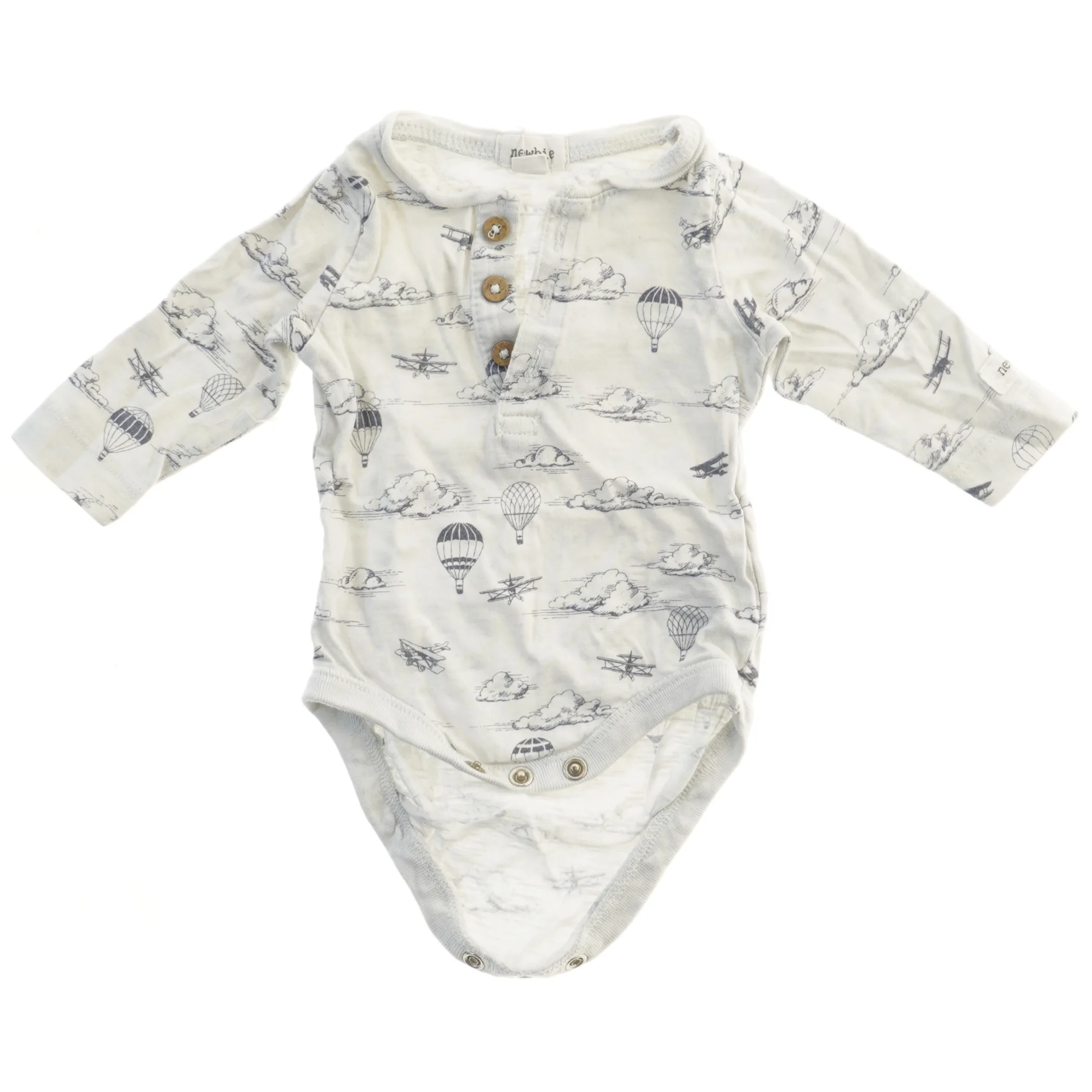 Langærmet bodystocking med luftballoner fra Newbie (str. 56)