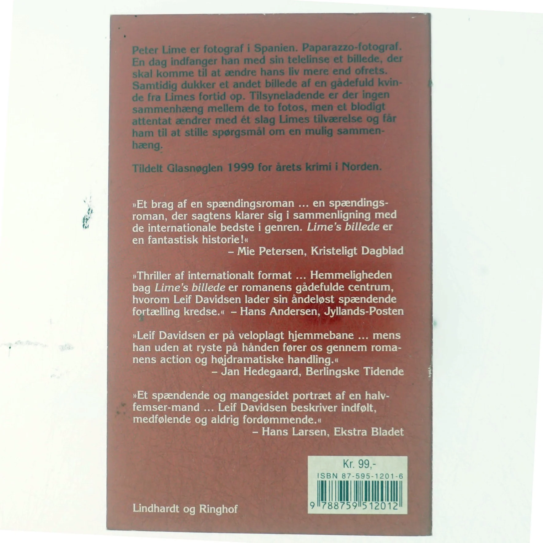 Lime's billede : roman (Klassesæt) af Leif Davidsen (Bog)