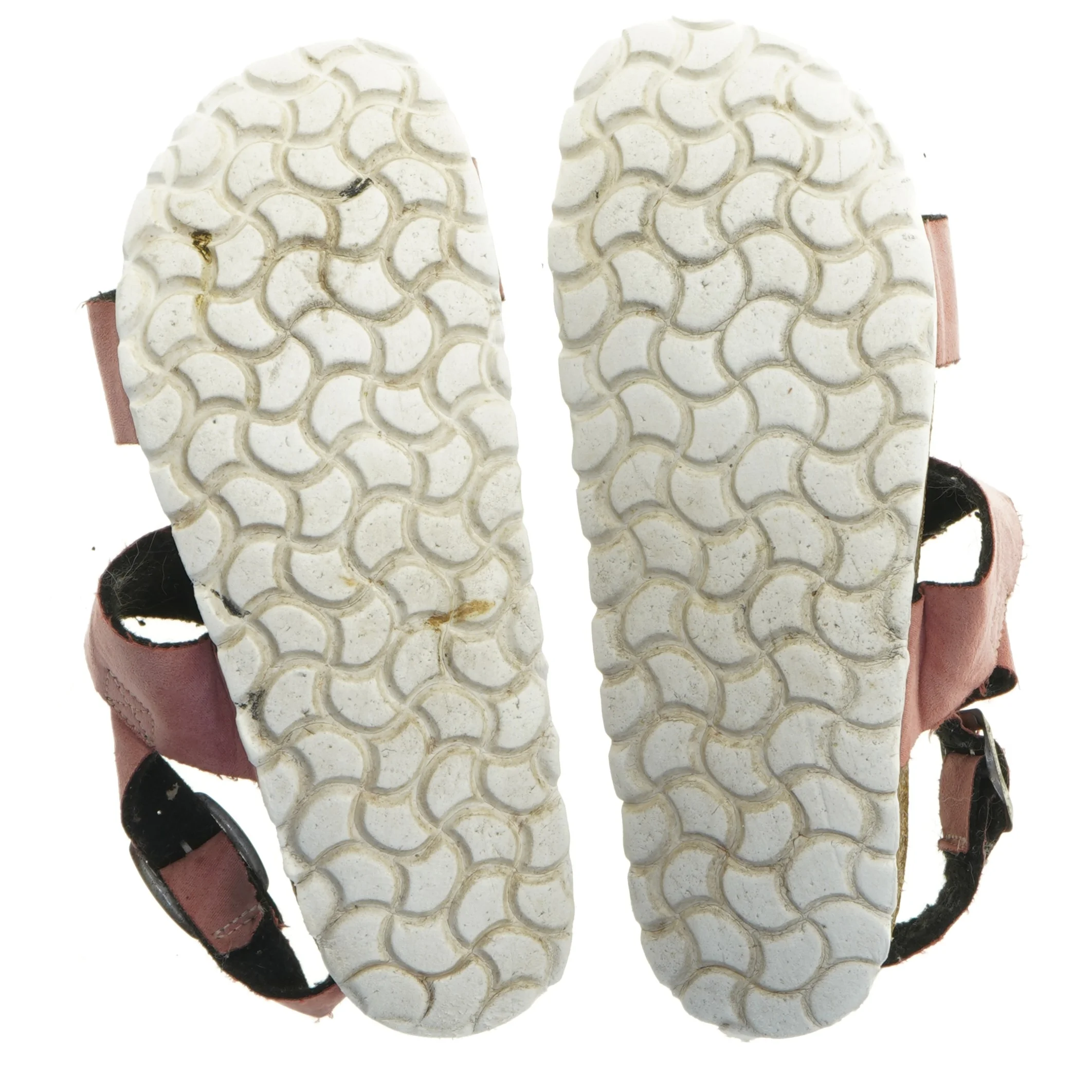 Lyserøde sandaler med rem (str. 39 )