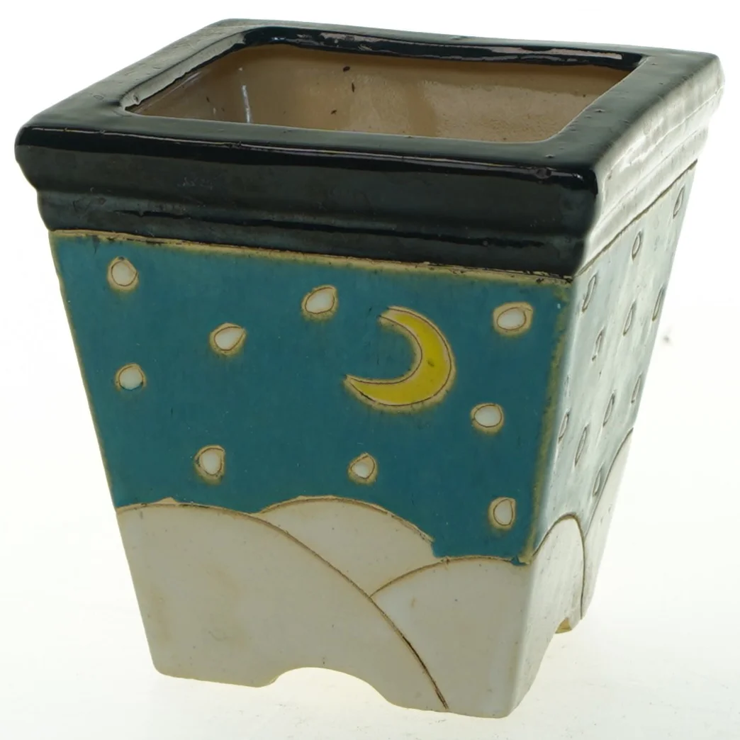 Keramisk urtepotte (str. 13x8x8 cm)