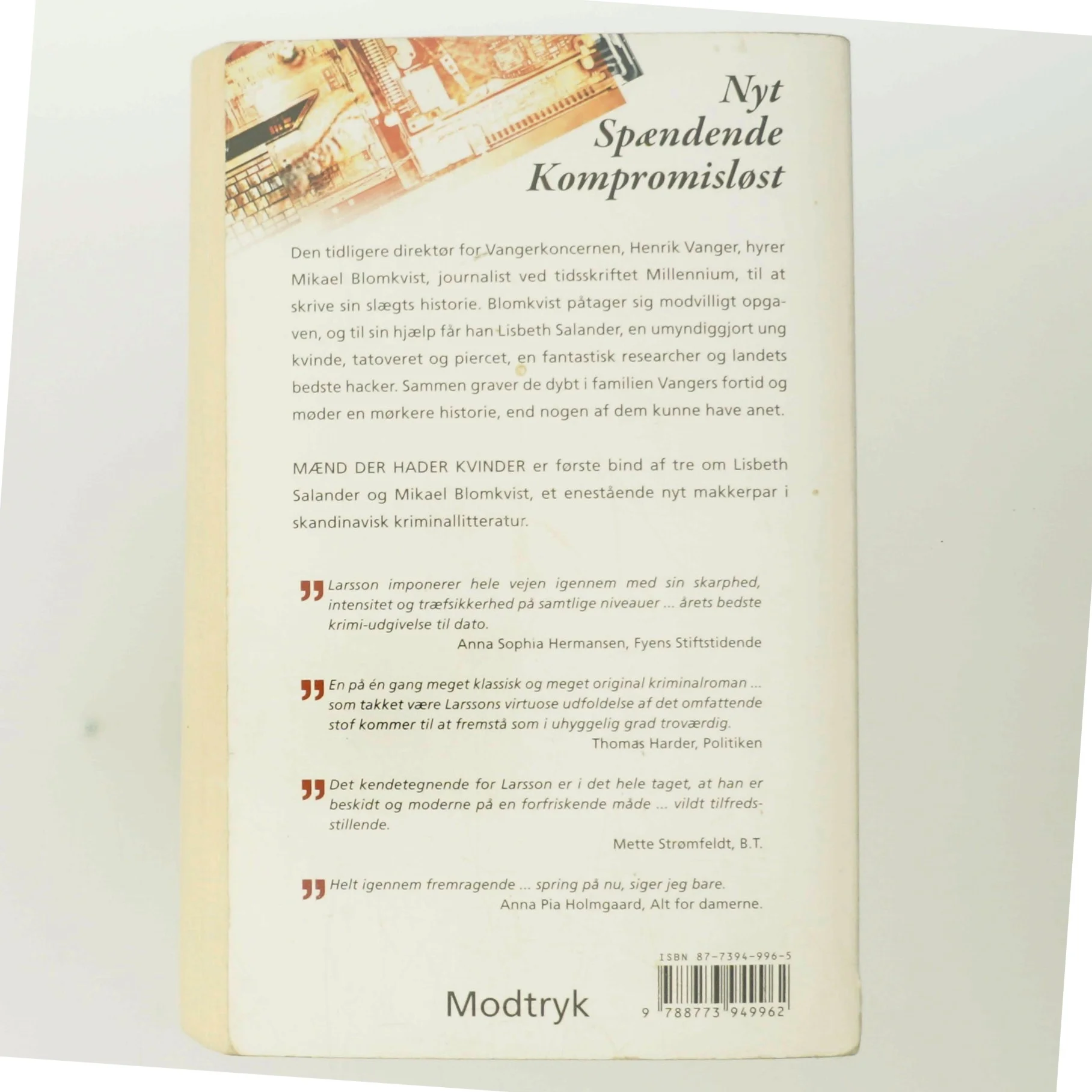 Mænd der hader kvinder af Stieg Larsson (Bog)