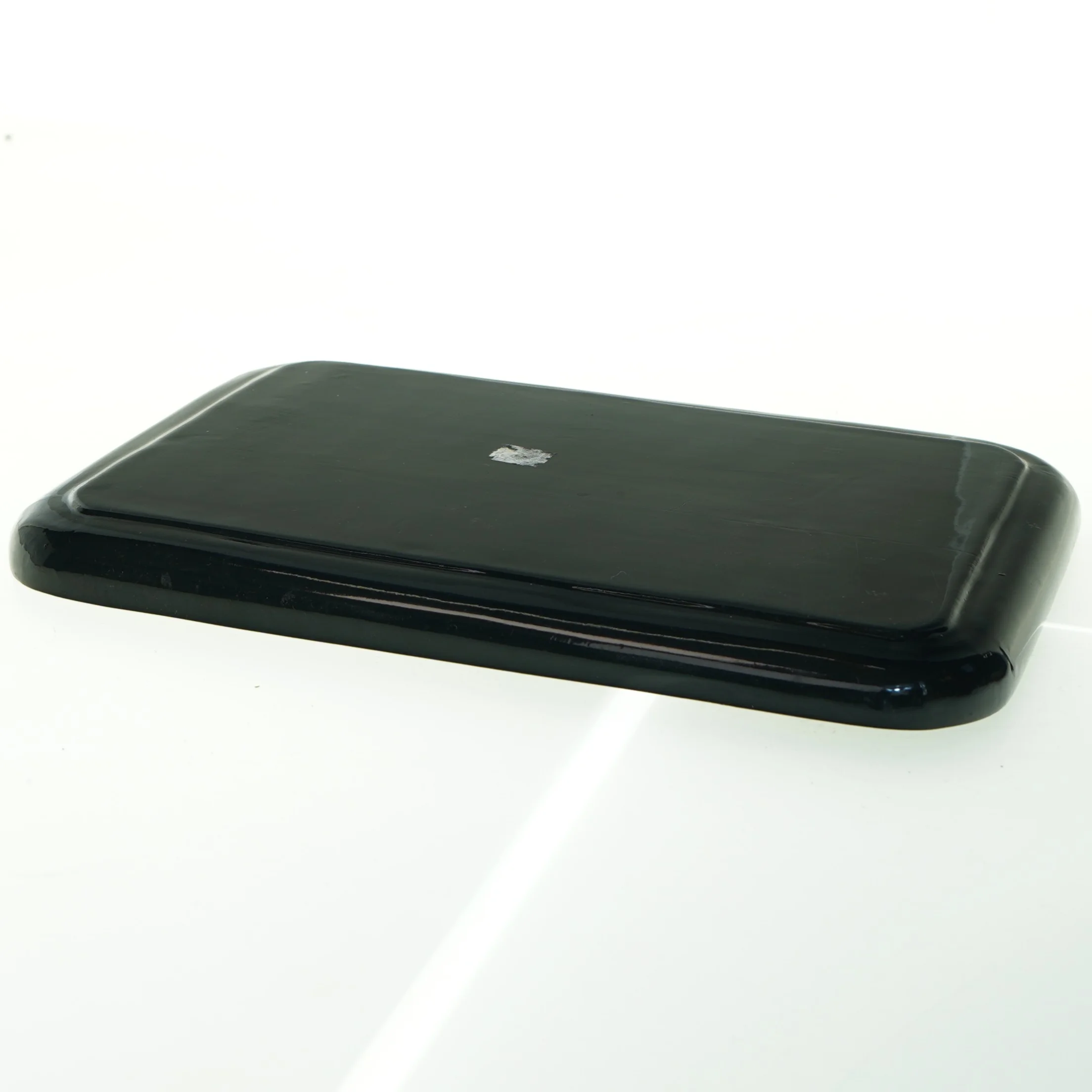 Lakbakke med krakeleret mønster (str. 30x21 cm)