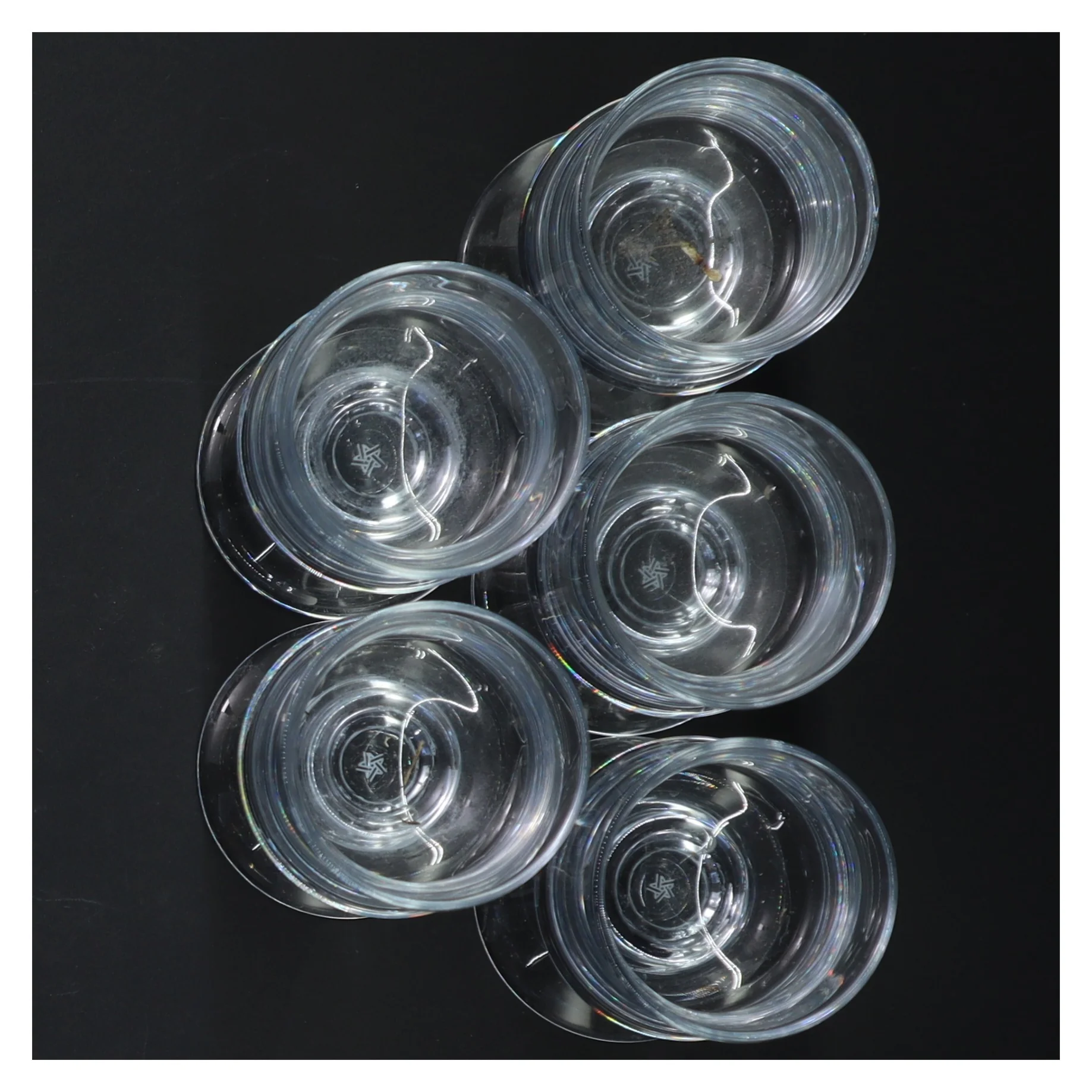 Sæt af 5 glas (str. 10 cm. 5 styk)