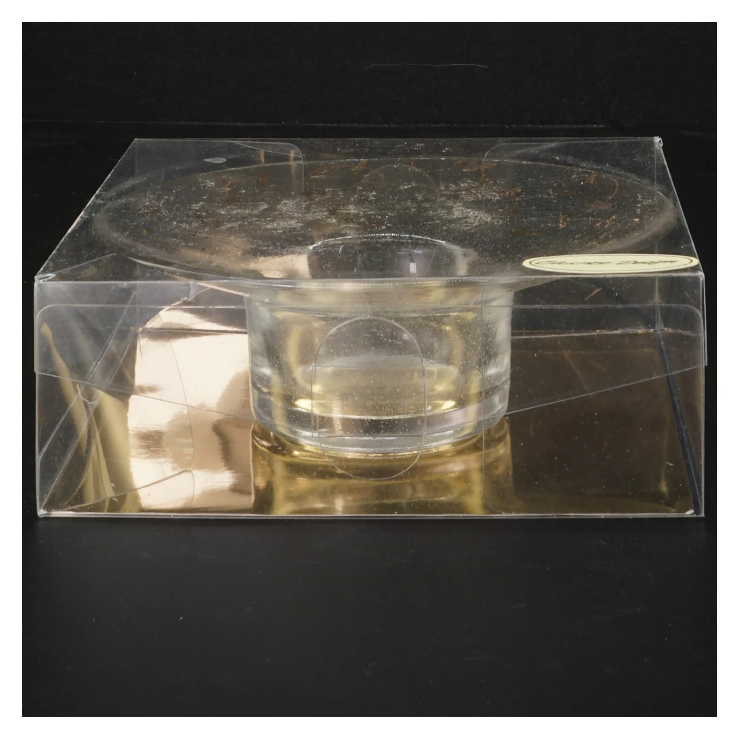 Glas fyrfadslysestage med dekorative mønstre fra Charlot Design (str. Ø 15 cm)