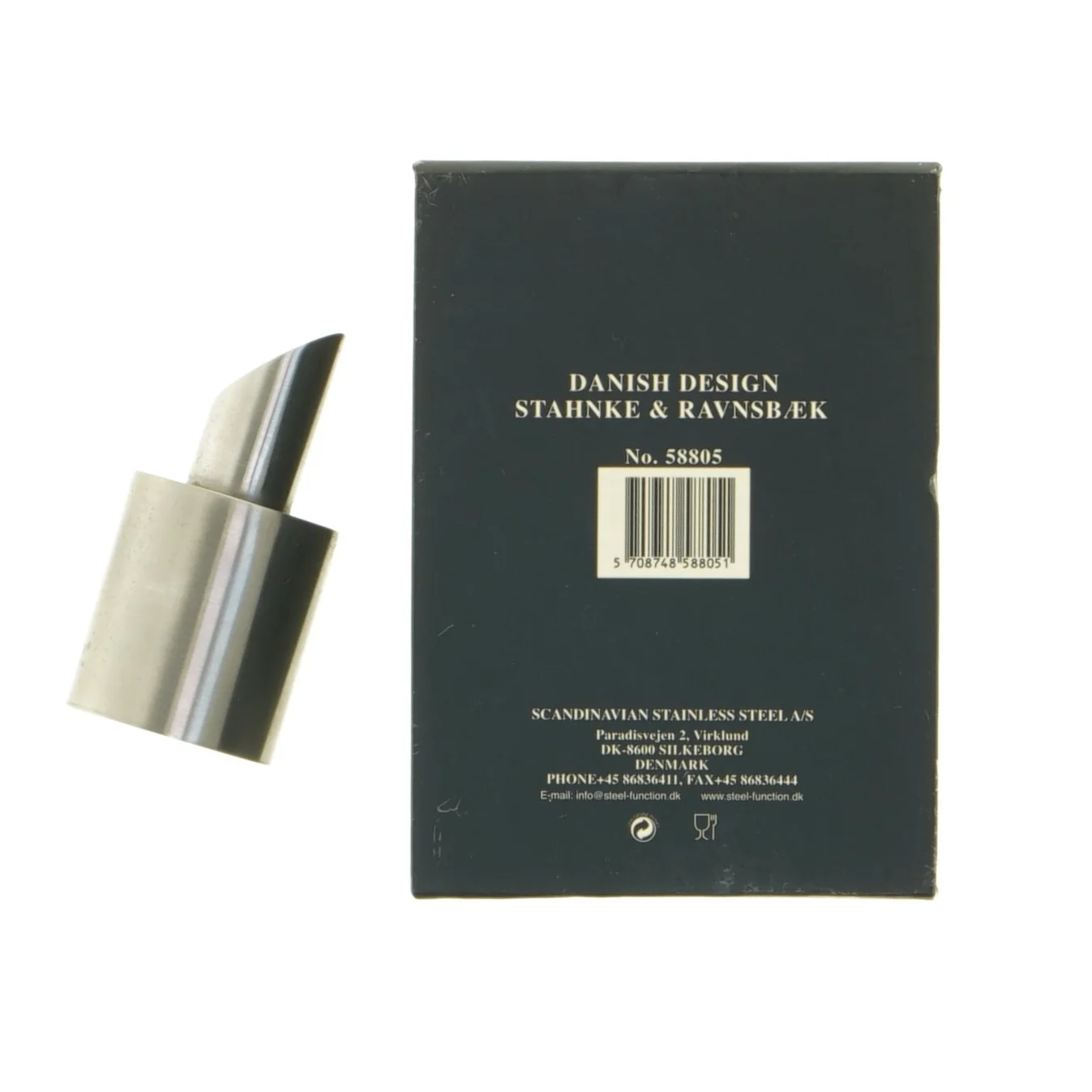Stålvinkaraffelprop fra Steel-function (str. 7,5 x 4 cm)