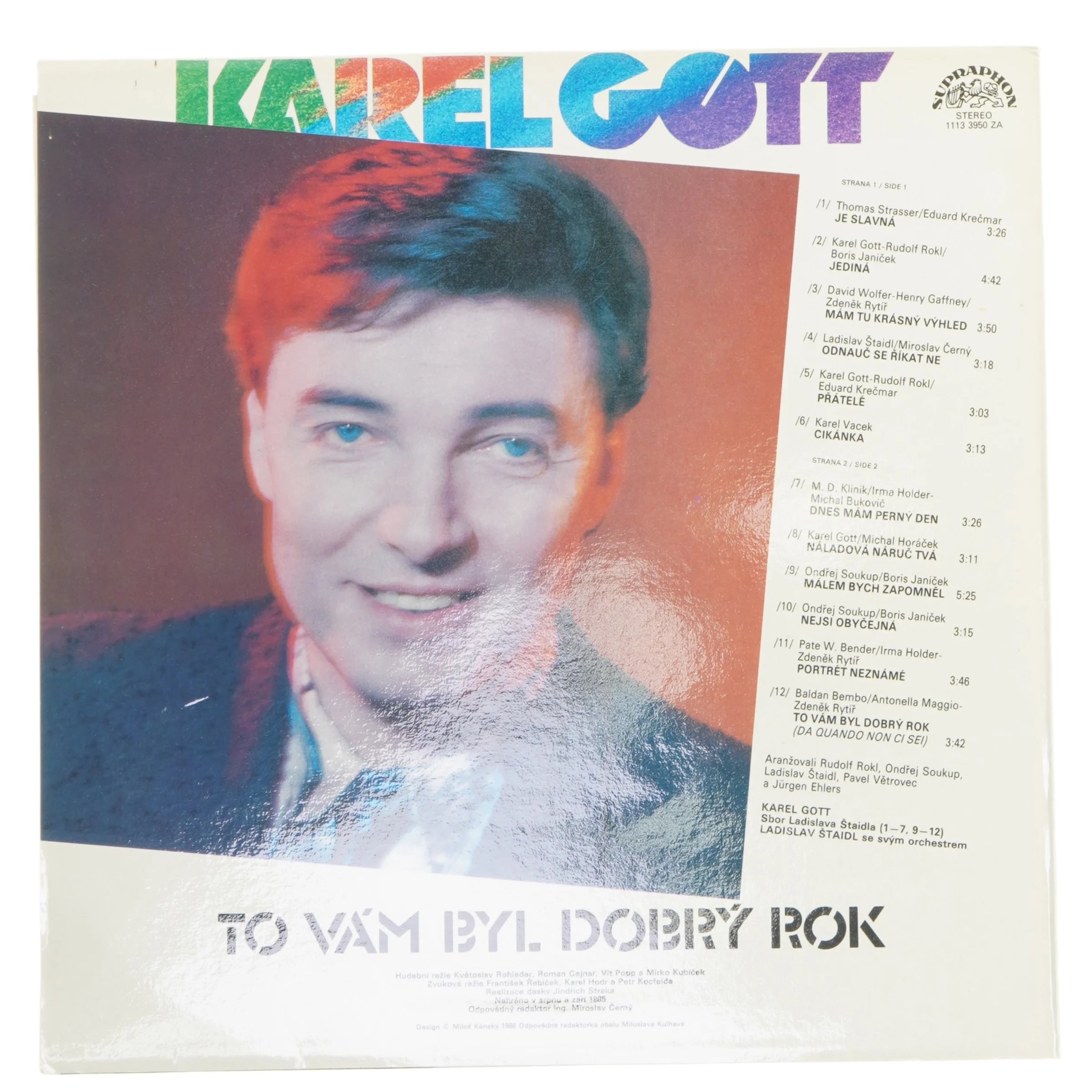 Karel Gott - To Vám Byl Dobrý Rok LP fra Supraphon