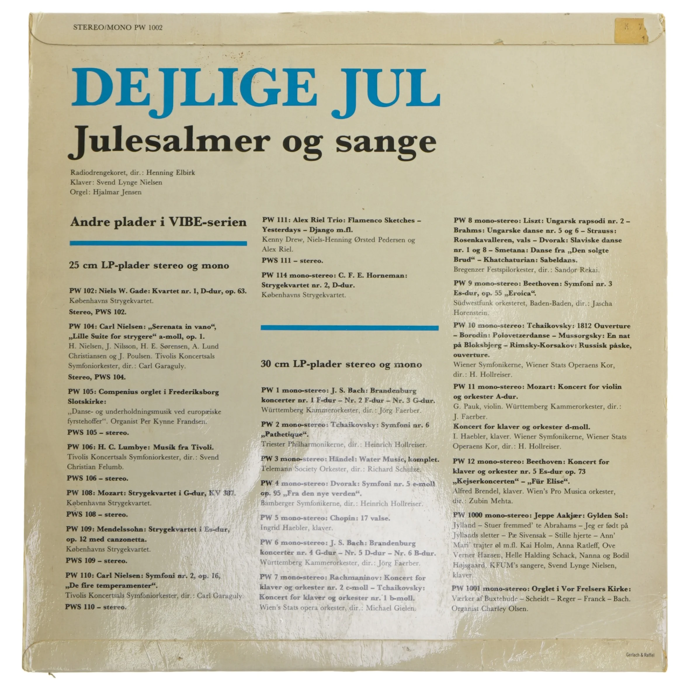 Dejlige Jul LP fra FONA