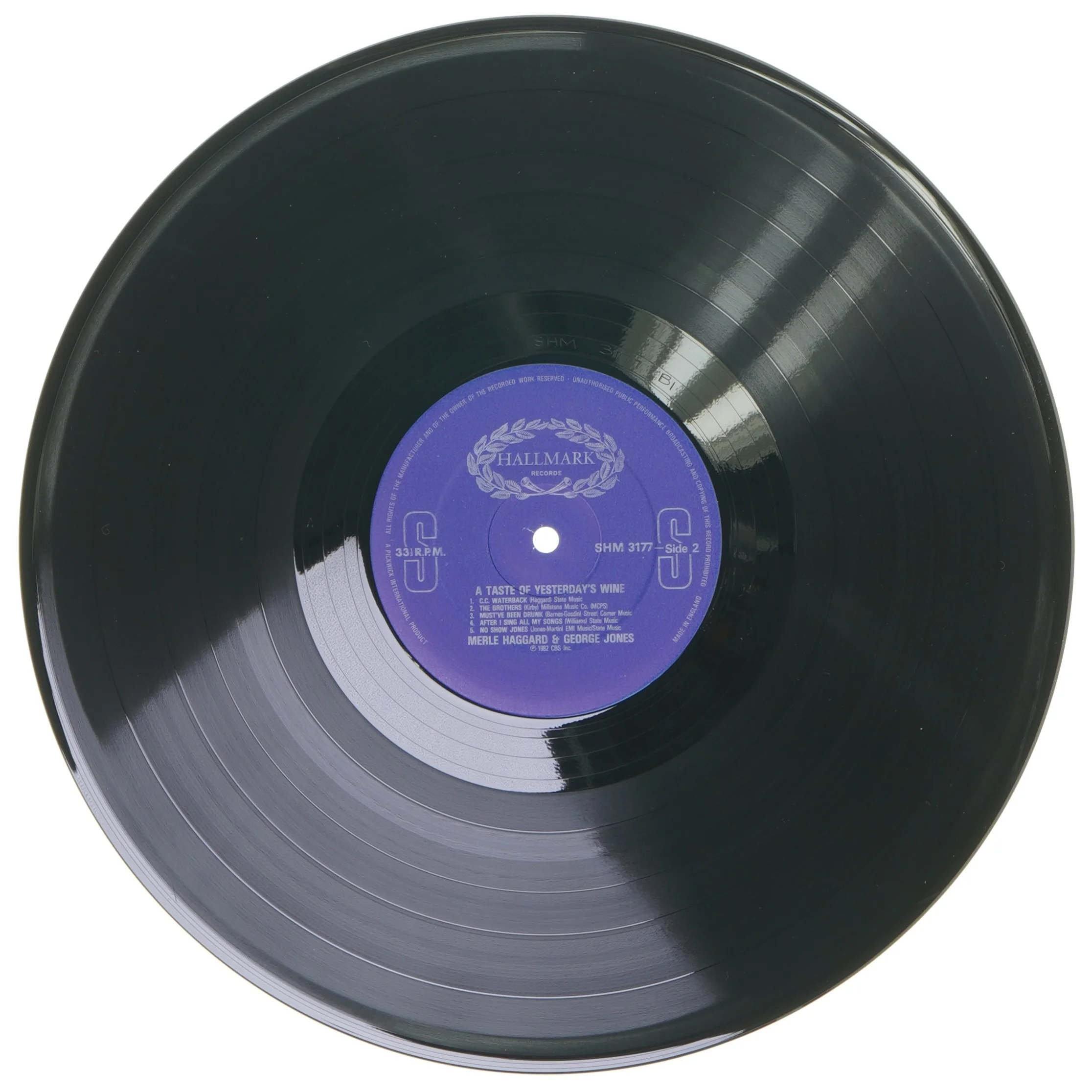 LP - Merle Haggard and George Jones: A Taste of Yesterday's Wine fra Hallmark