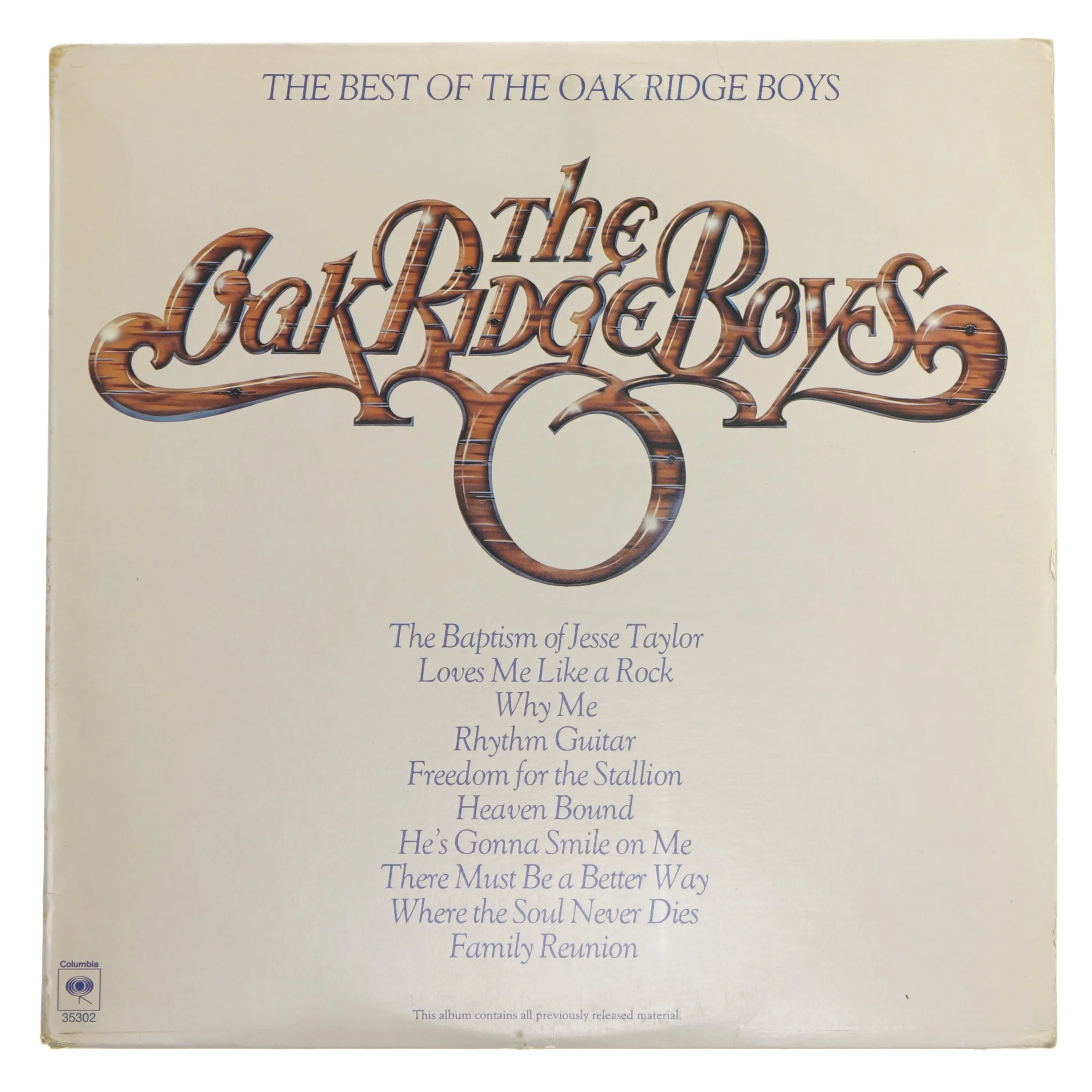 The Best of The Oak Ridge Boys vinyl LP fra Columbia Records