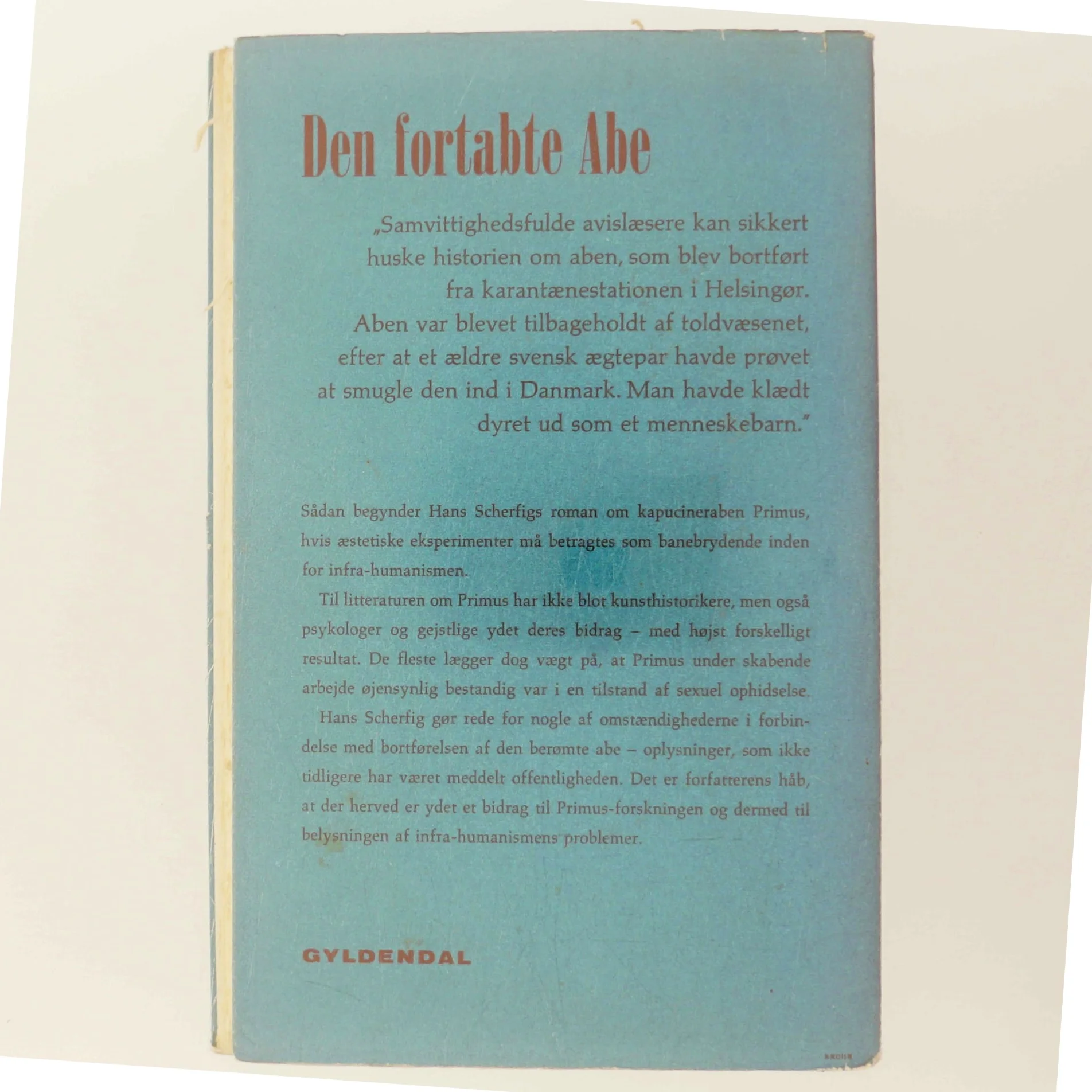 Den fortabte abe af Hans Scherfig (Bog)