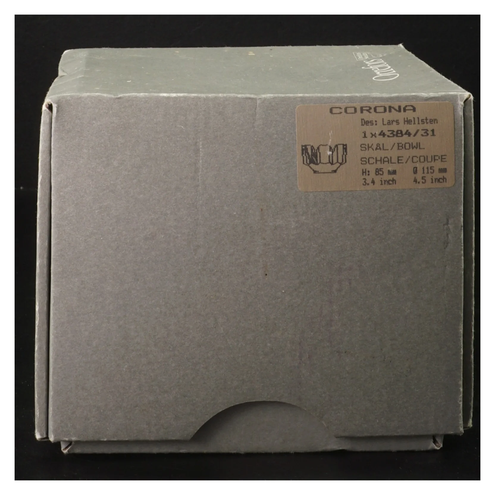 Orrefors Corona skål fra Orrefors (str. Ø 12 cm)