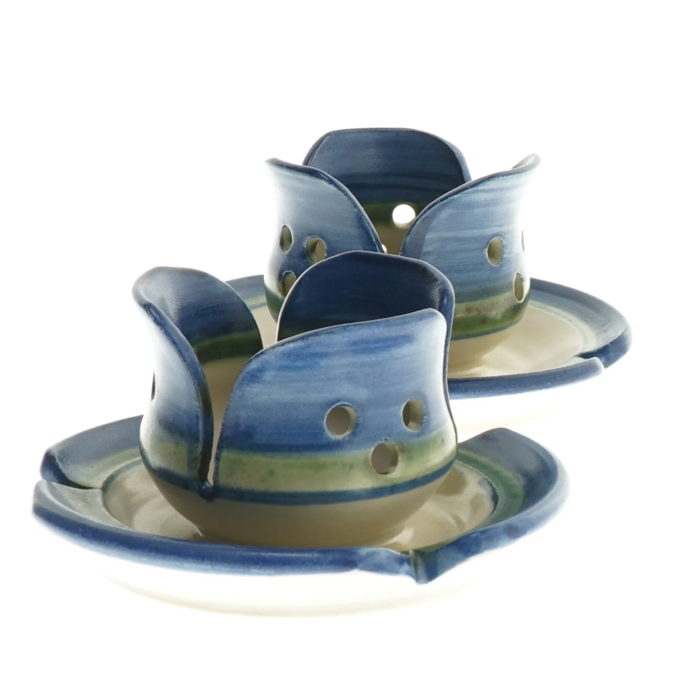 Keramiske lysestager (str. 12 cm)