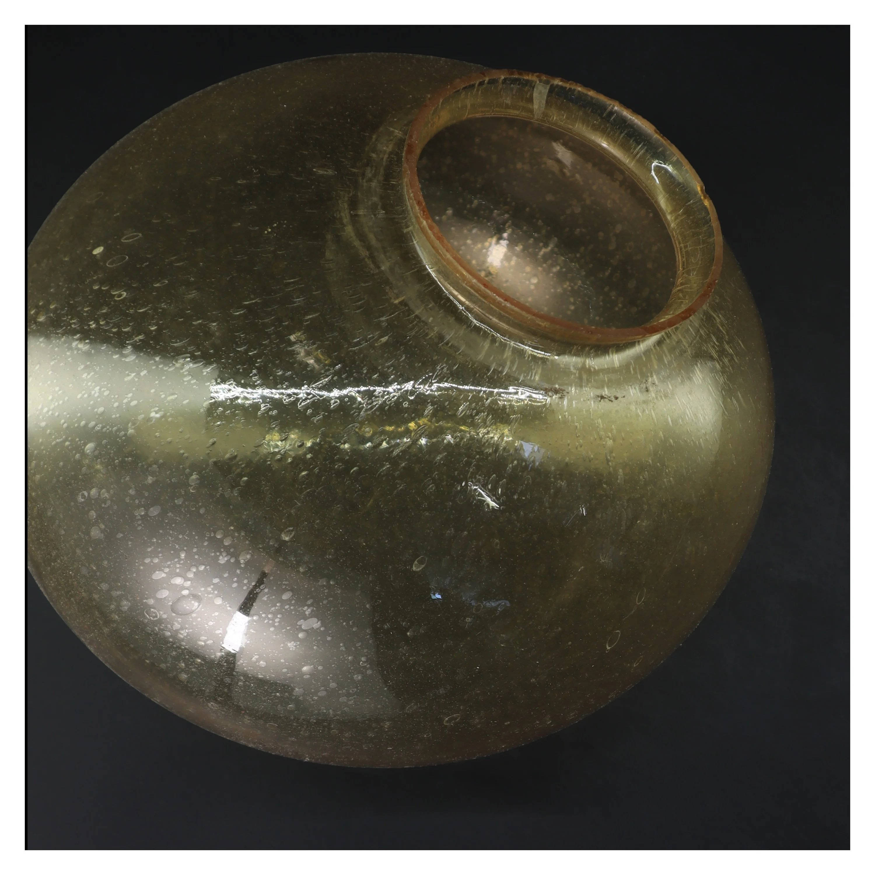 Rund glas lampe (str. 28 cm)