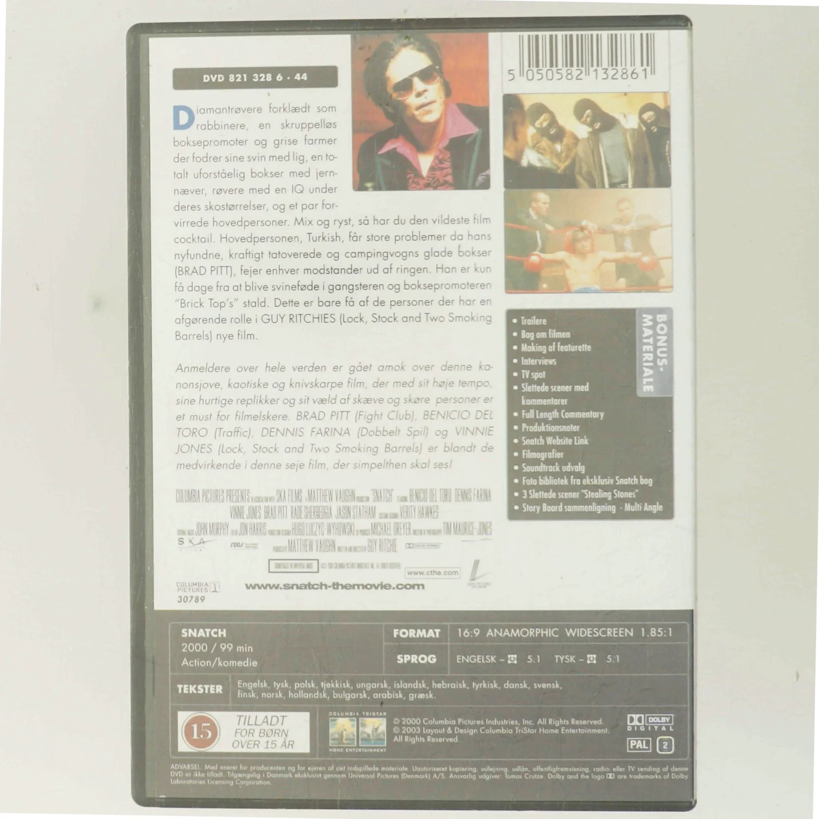 Snatch med Brad Pitt (DVD)