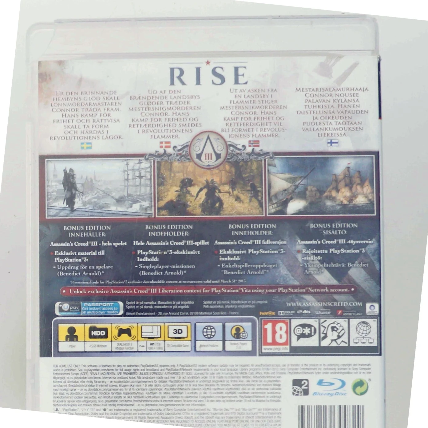 Assassin's Creed 3 Bonus Edition (DVD)