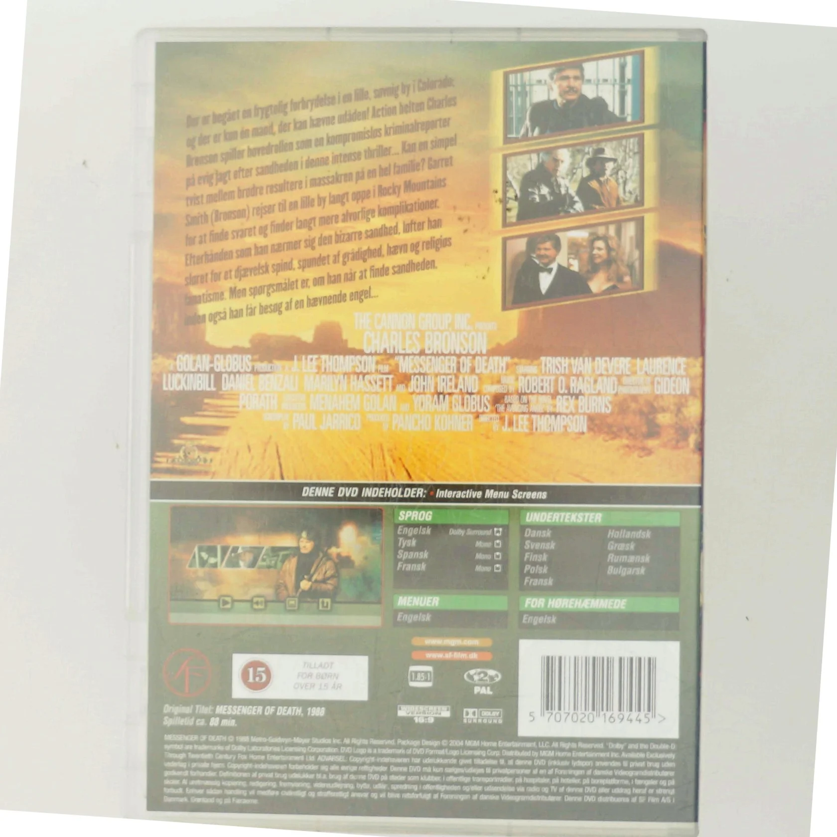 Dødens budbringer (1988) [DVD] med Charles Bronson (DVD)