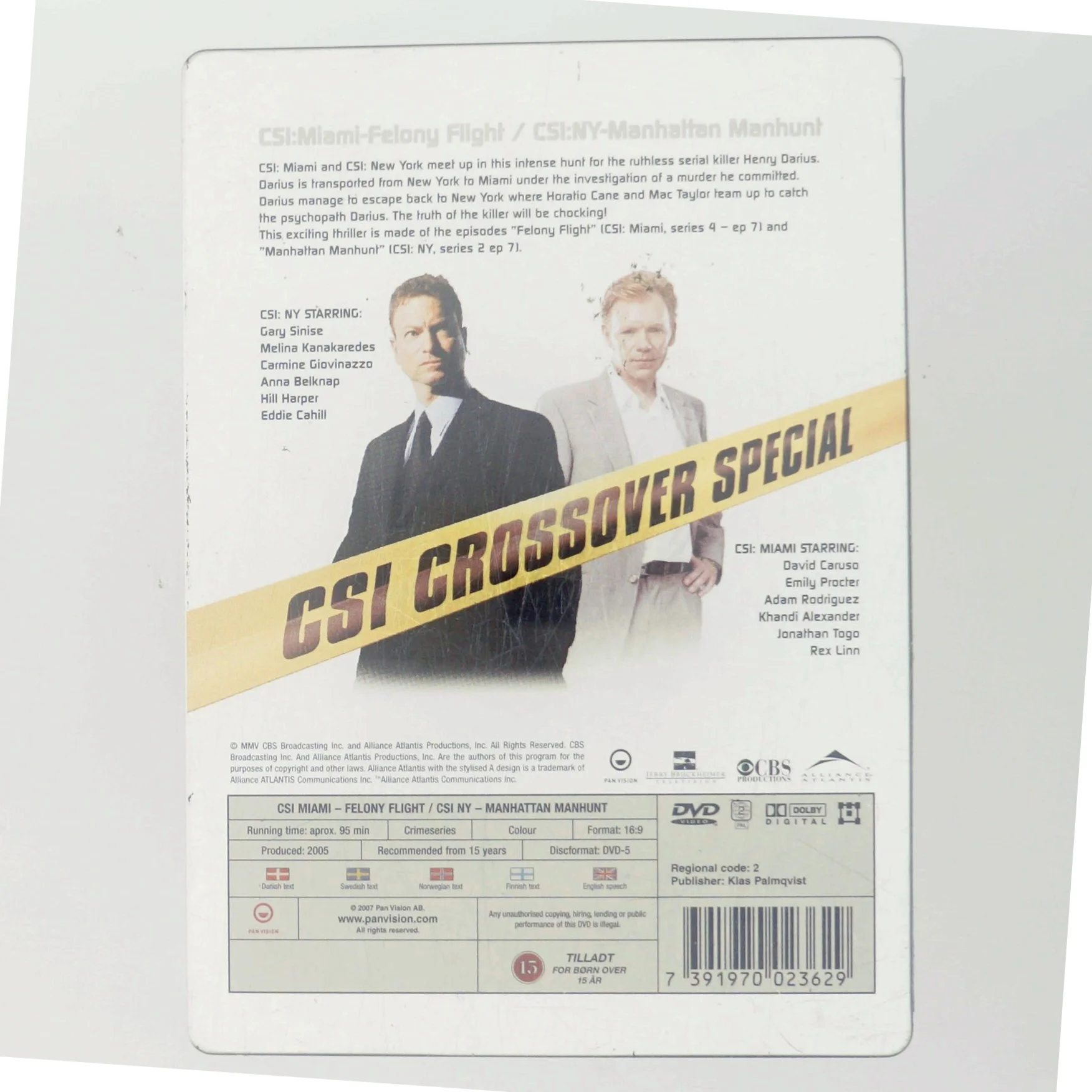 Csi: Crossover Special Steelc med David Caruso (DVD)