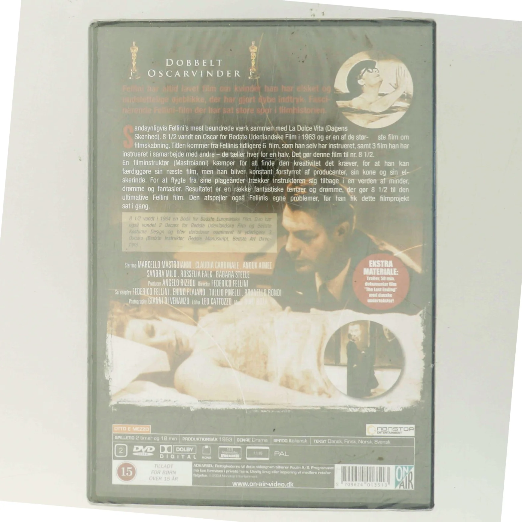 Federico Fellini's: 8½ (8½) med Marcello Mastroianni (DVD)