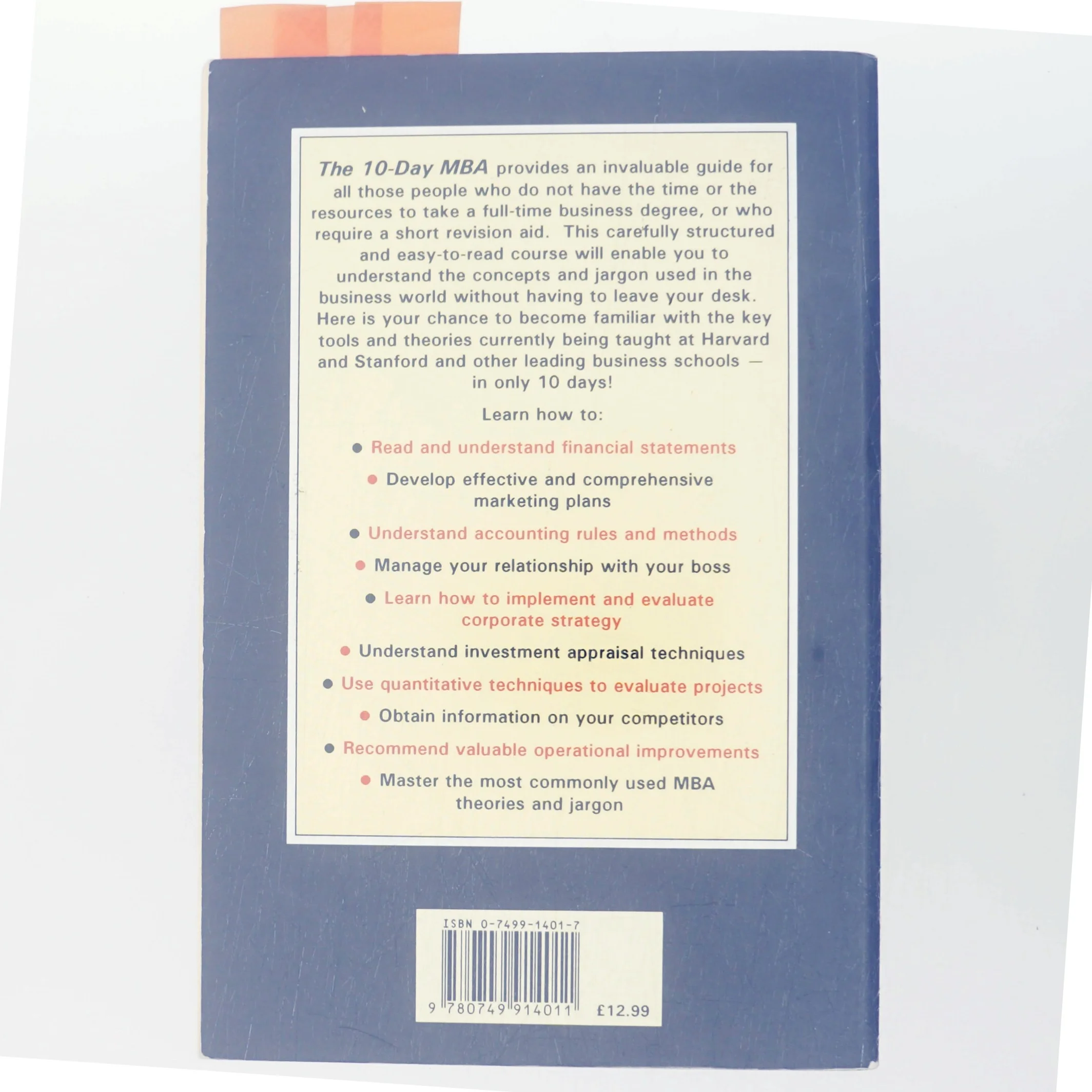 The 10-day MBA af Steven Silbiger (Bog)