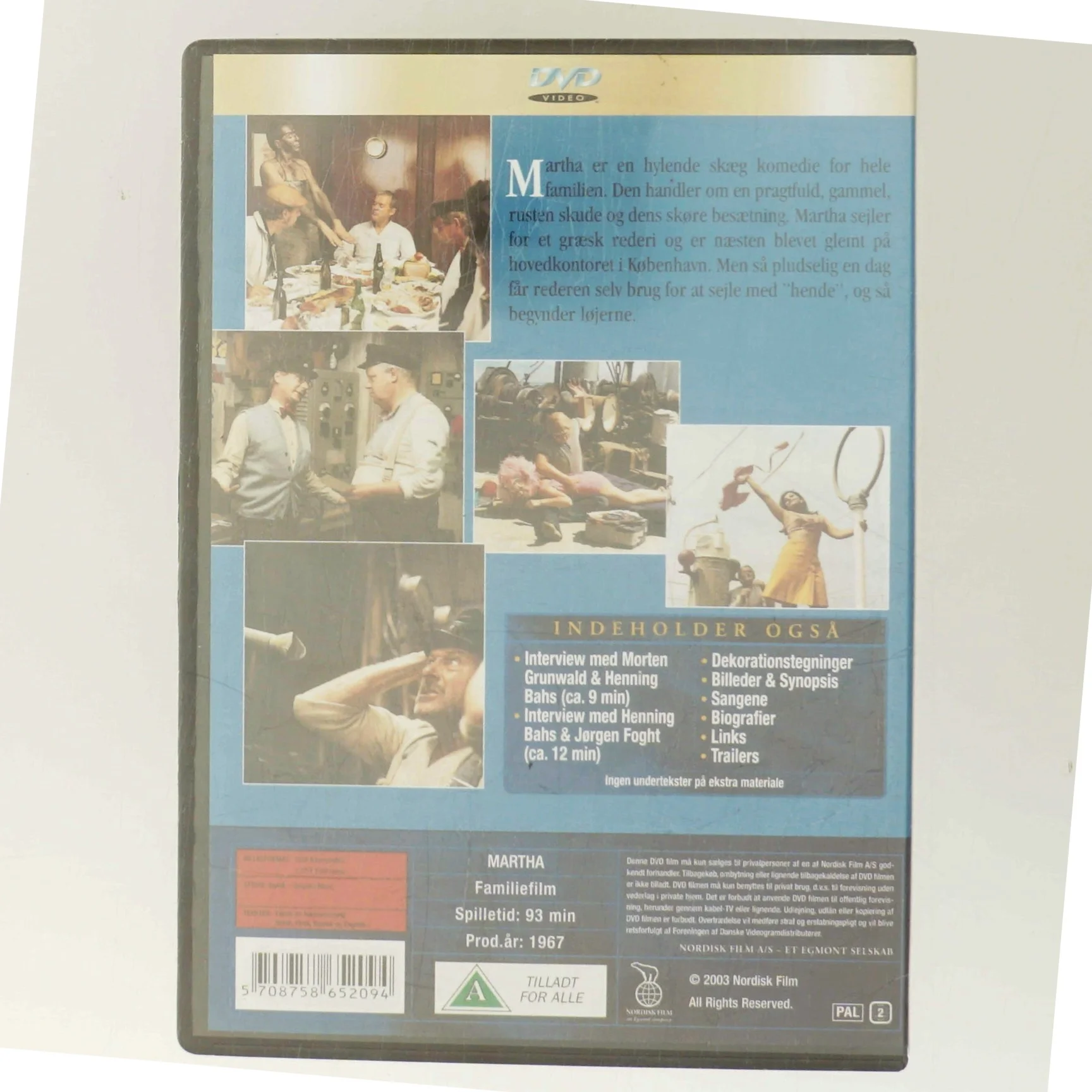 Martha [ NON-USA FORMAT  PAL  Reg.2 Import - Denmark ] med Ove Sprogøe (DVD)