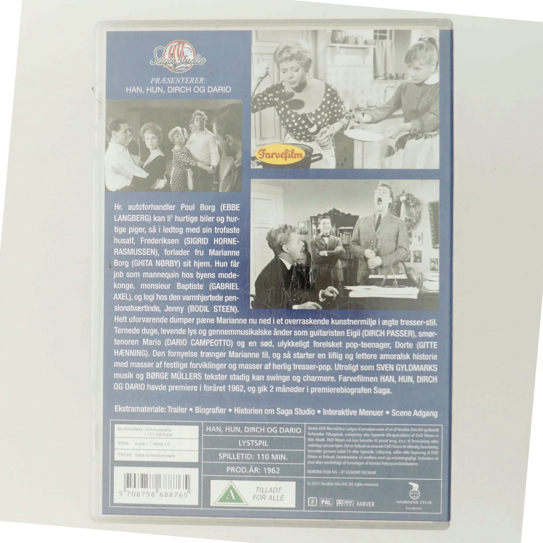 Han, Hun, Dirch og Dario (1962) [DVD] med Ebbe Langberg (DVD)