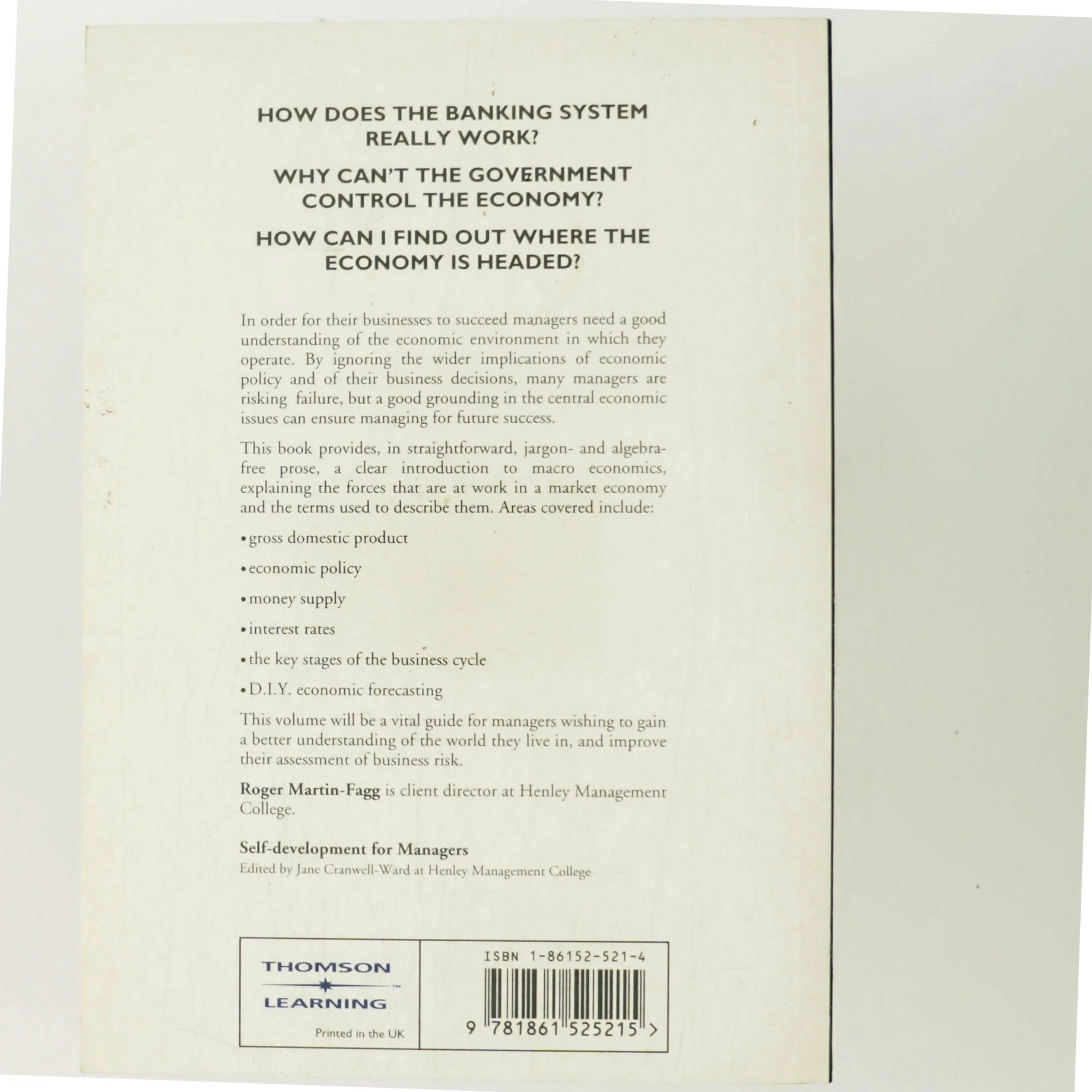 Making Sense of the Economy af Roger Martin-Fagg (Bog)