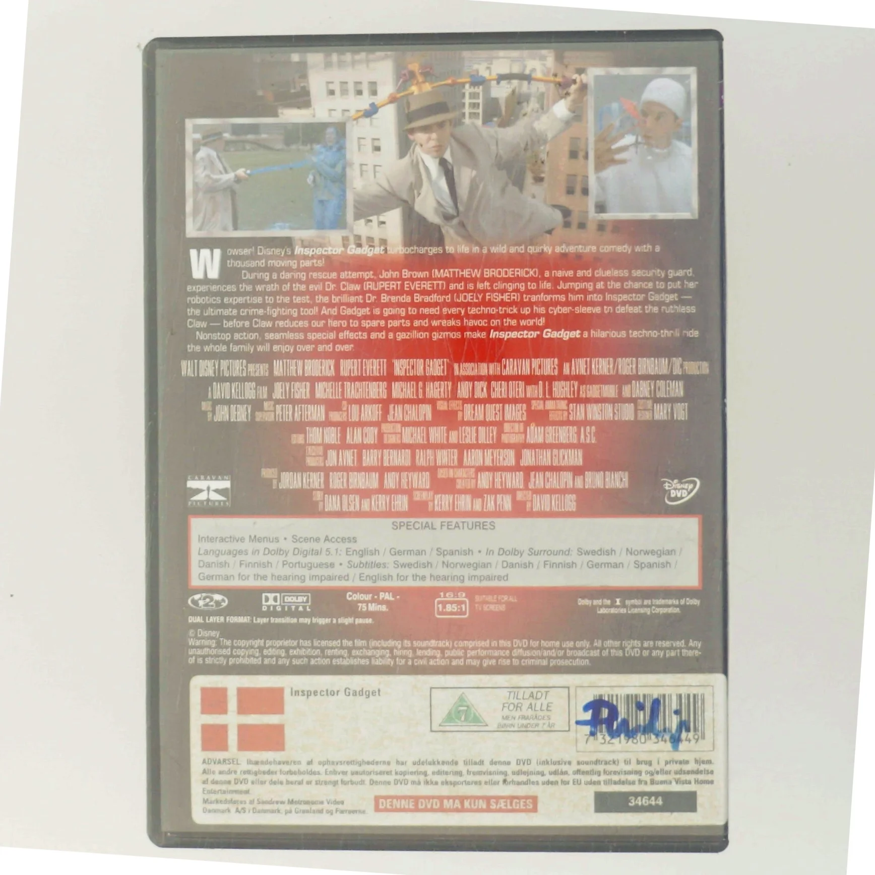 Inspector Gadget med Matthew Broderick (DVD)