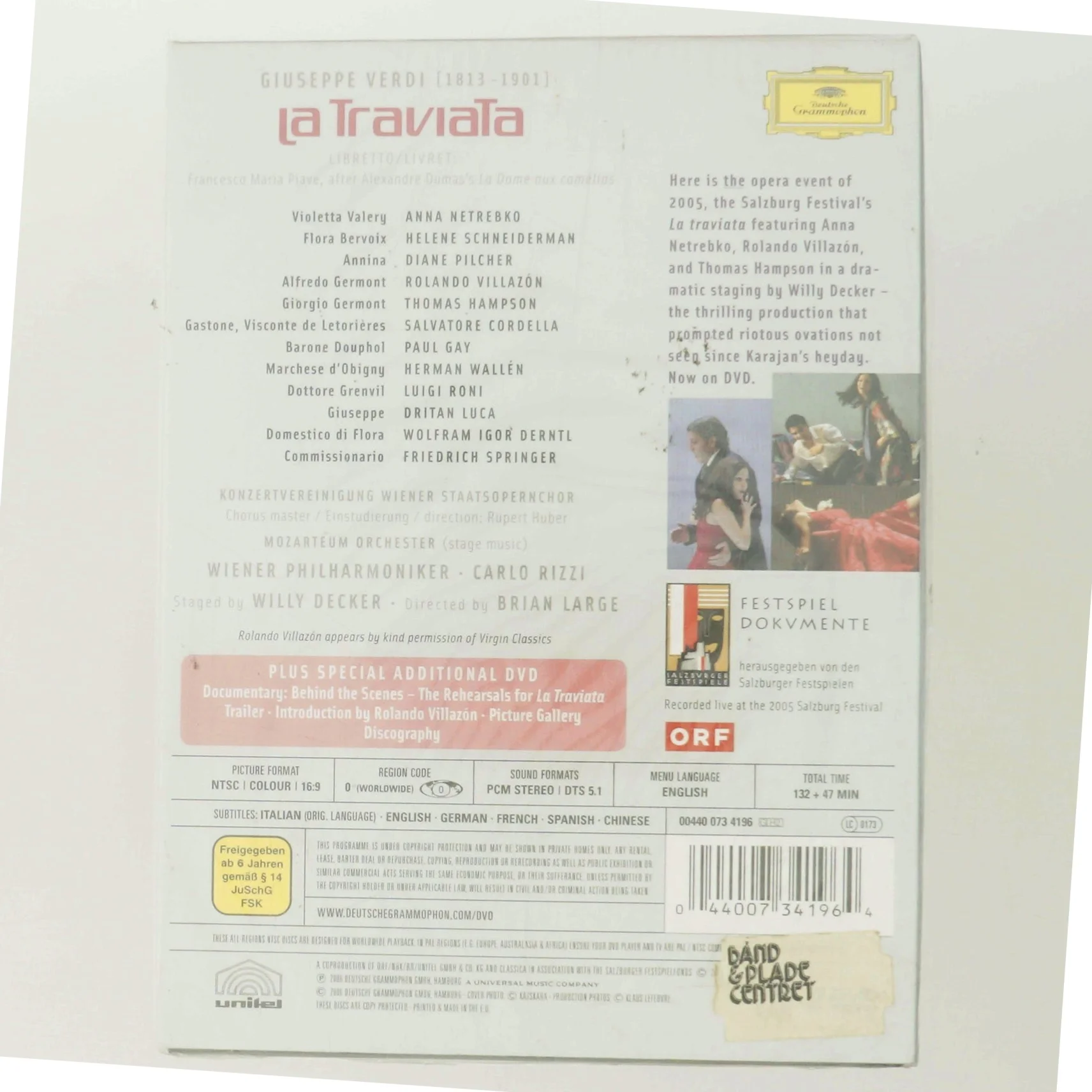 Verdi - La Traviata                                        <span class="label label-blank pull-right" style="margin-right: 3px;">Deluxe edition</span> med Anna Netrebko (DVD)