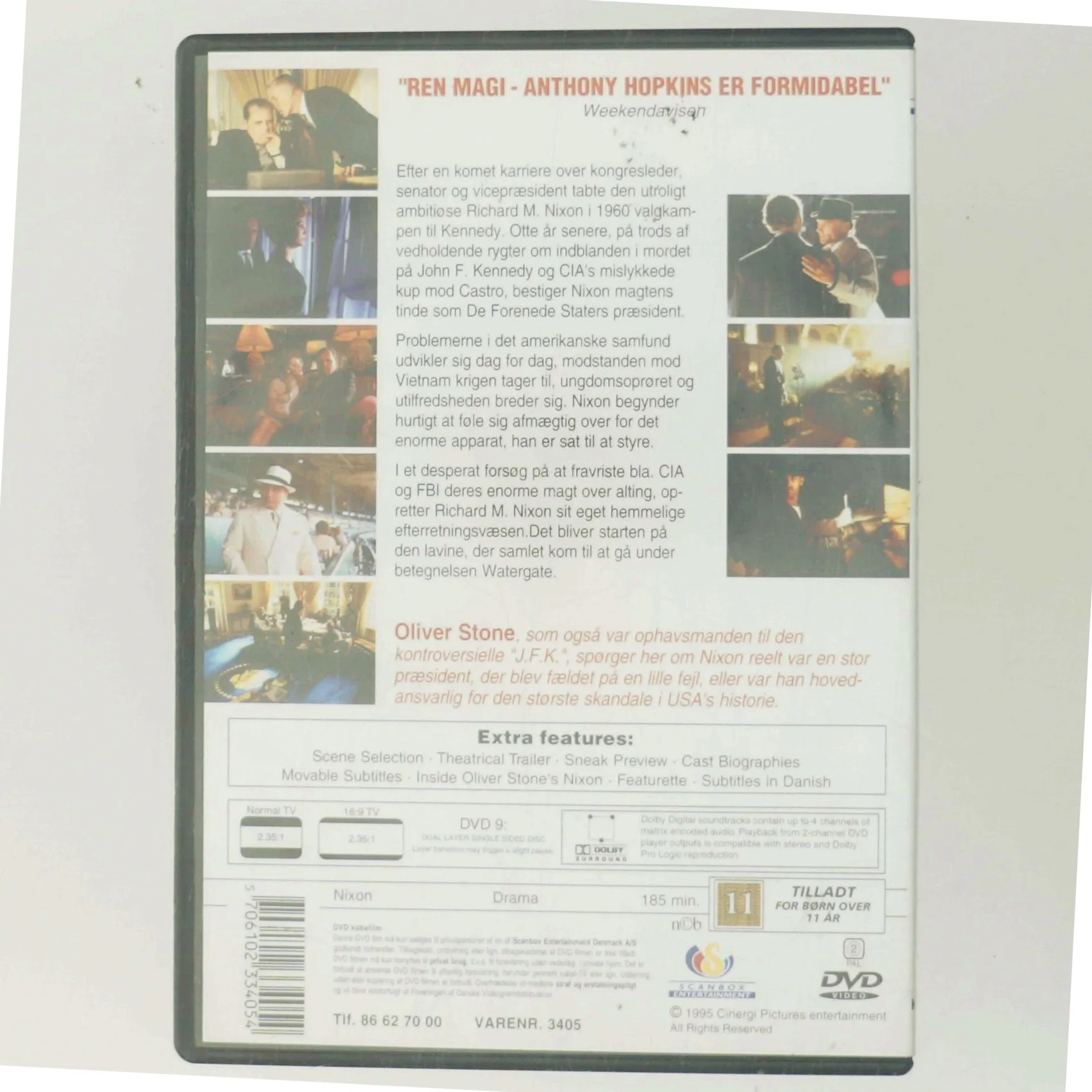 Nixon med Anthony Hopkins (DVD)